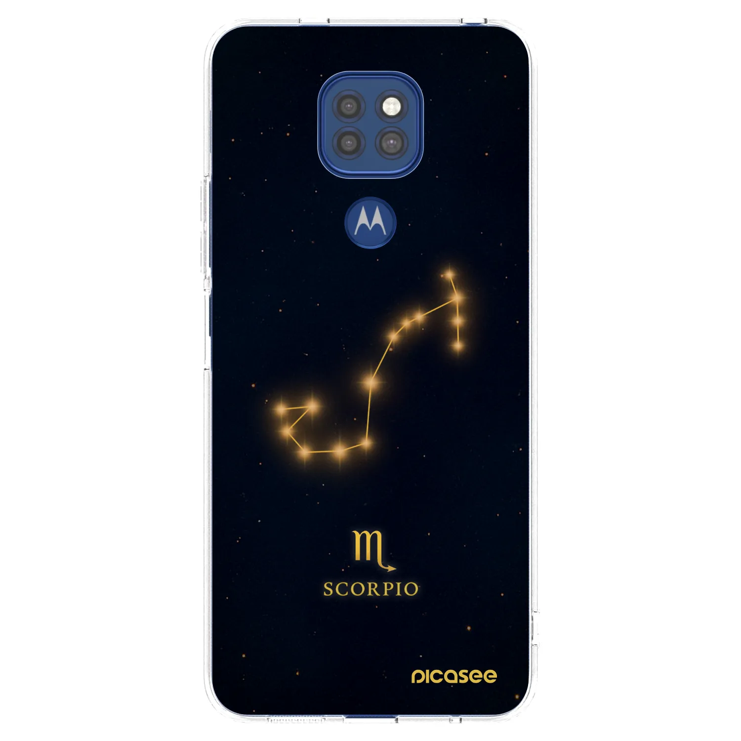 Picasee silikonski prozorni ovitek za Motorola Moto G9 Play - SCORPIO