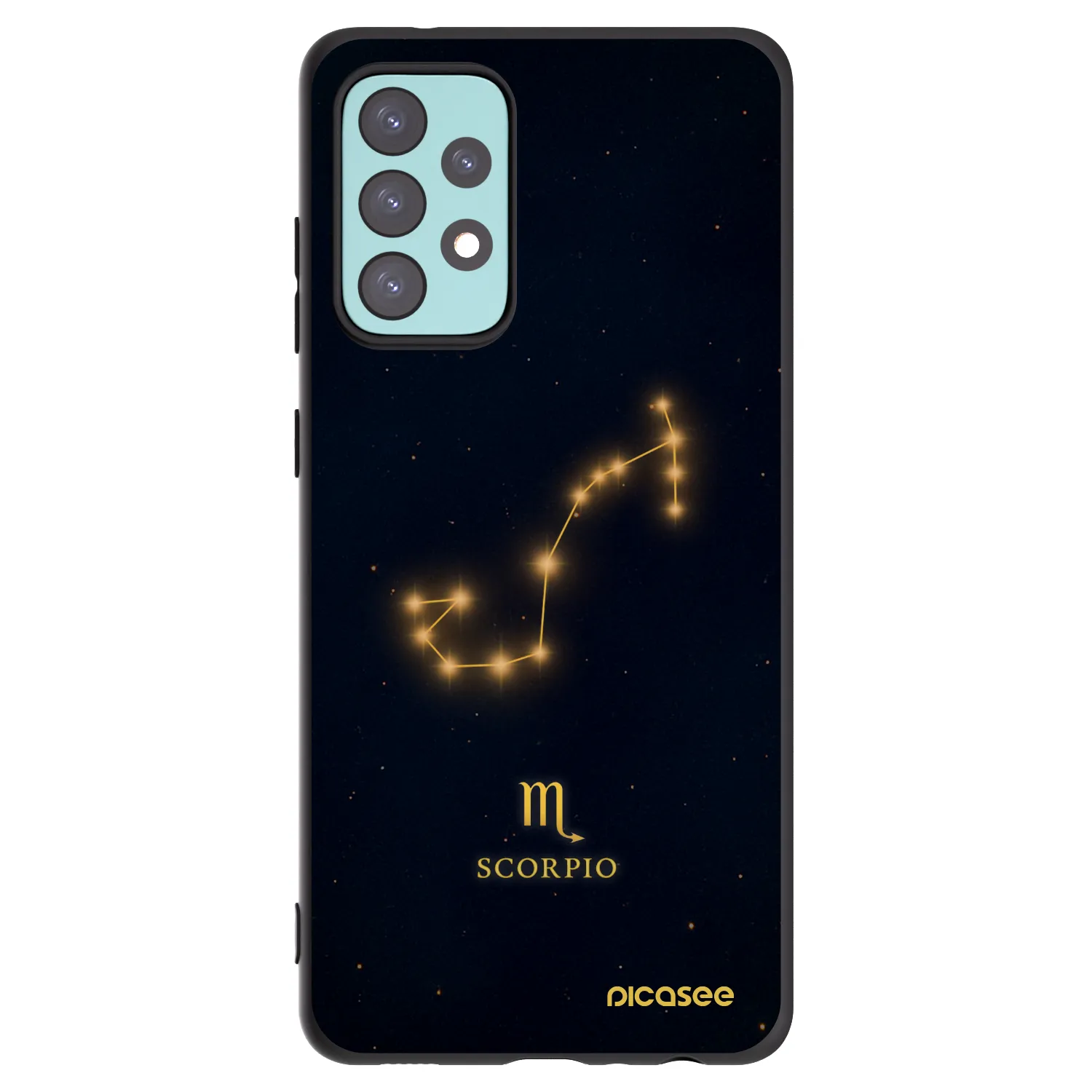 Picasee silikonski črni ovitek za Samsung Galaxy A72 A725F - SCORPIO