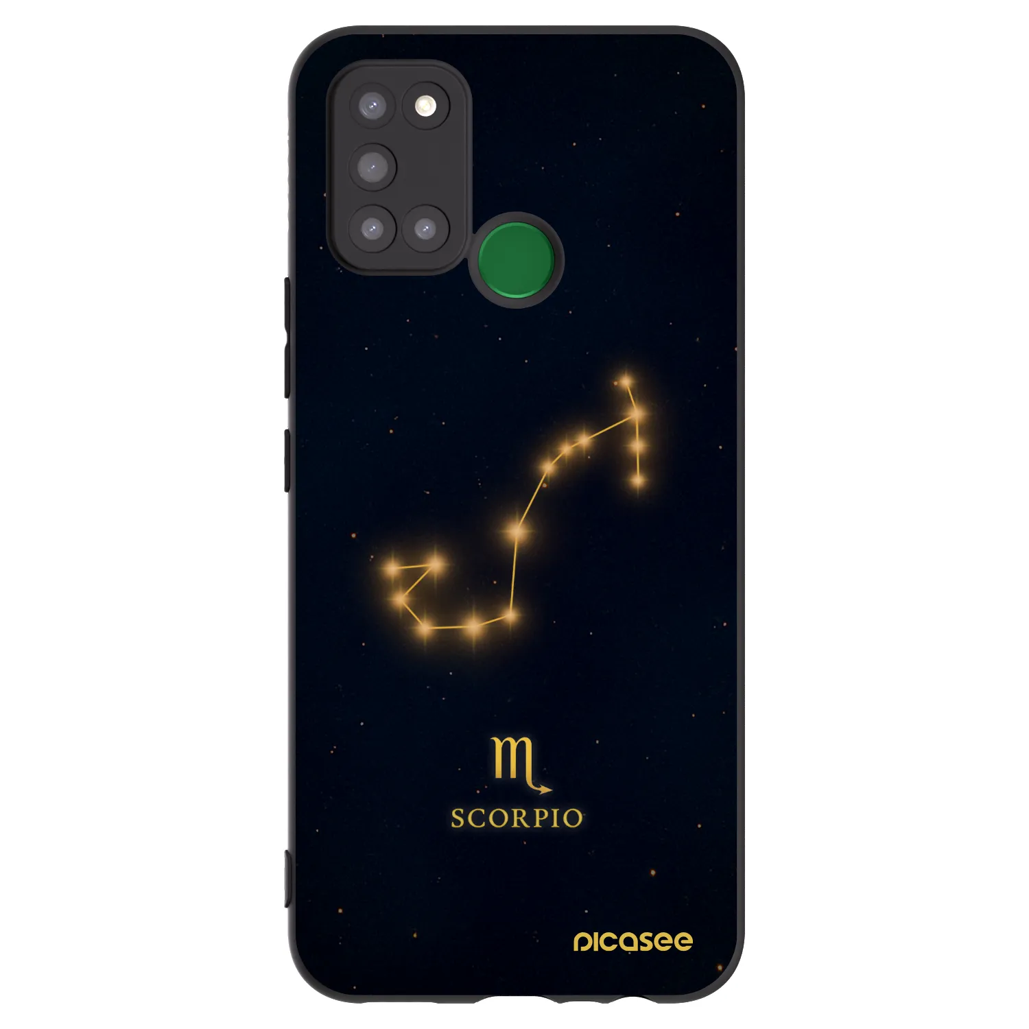 Picasee silikonski črni ovitek za Realme 7i - SCORPIO