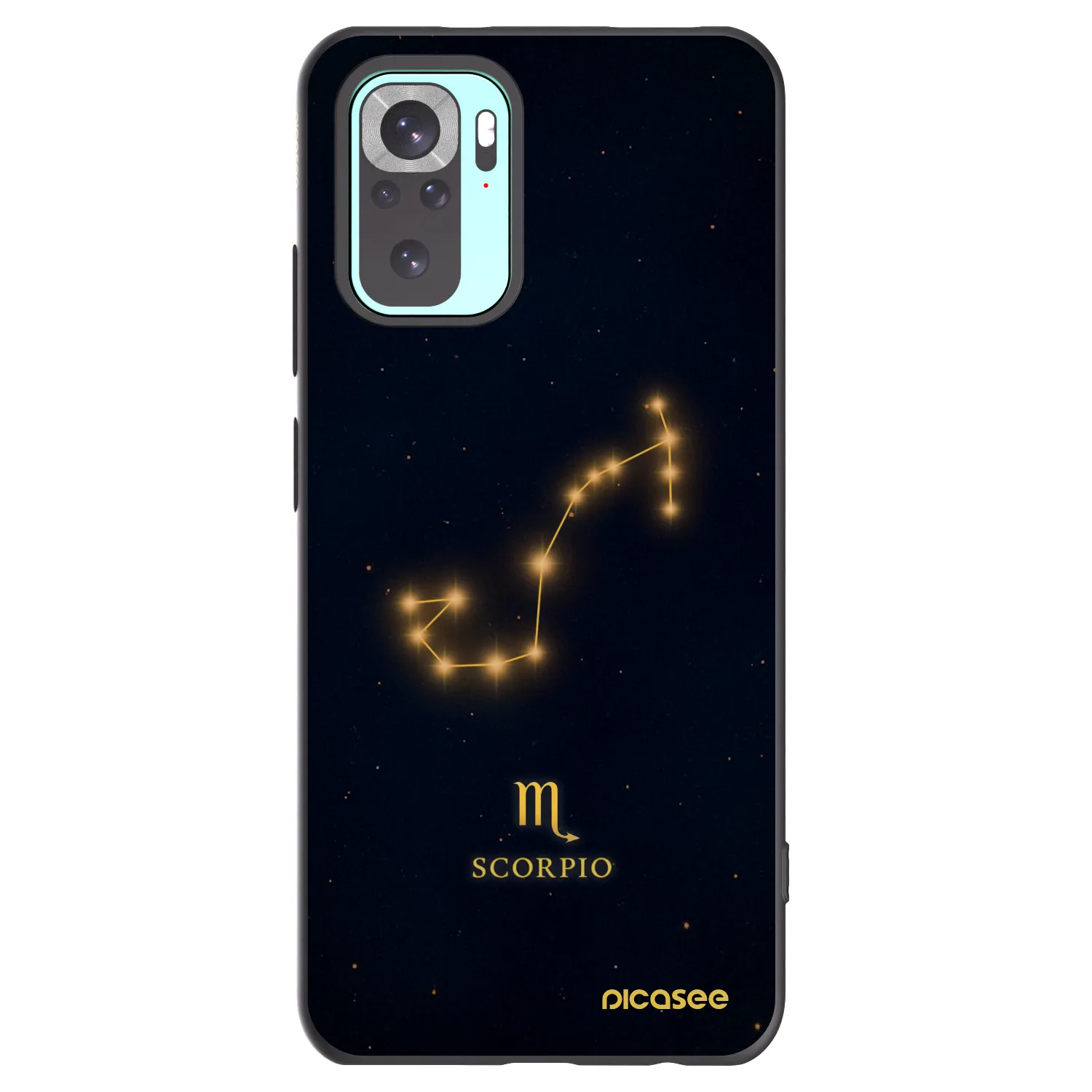 Picasee silikonski črni ovitek za Xiaomi Redmi Note 10 Pro - SCORPIO