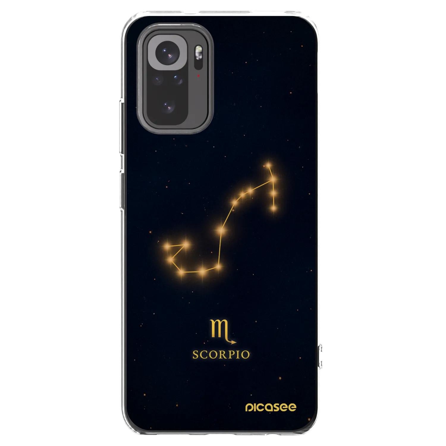 Picasee silikonski prozorni ovitek za Xiaomi Redmi Note 10S - SCORPIO