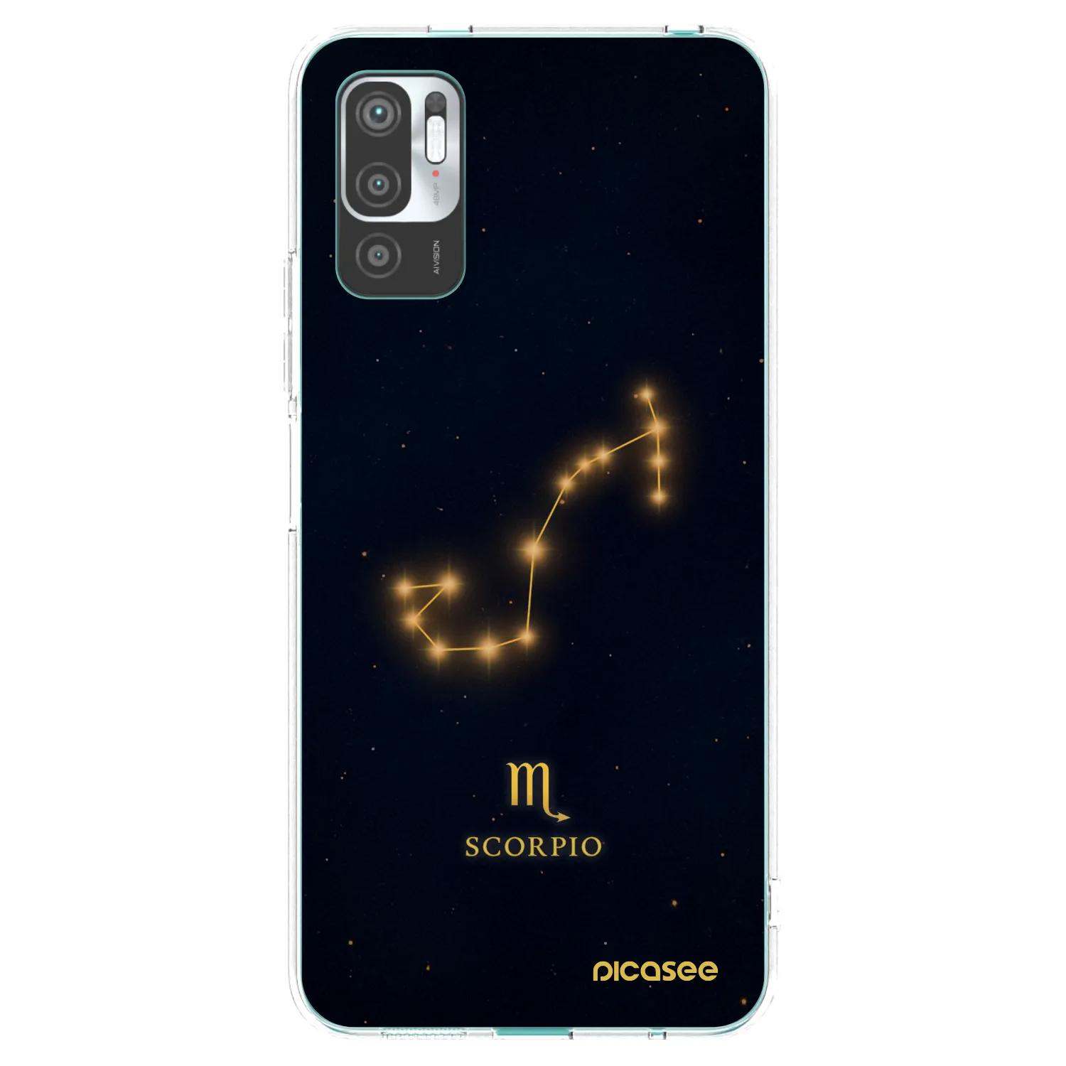 Picasee silikonski prozorni ovitek za Xiaomi Redmi Note 10 5G - SCORPIO