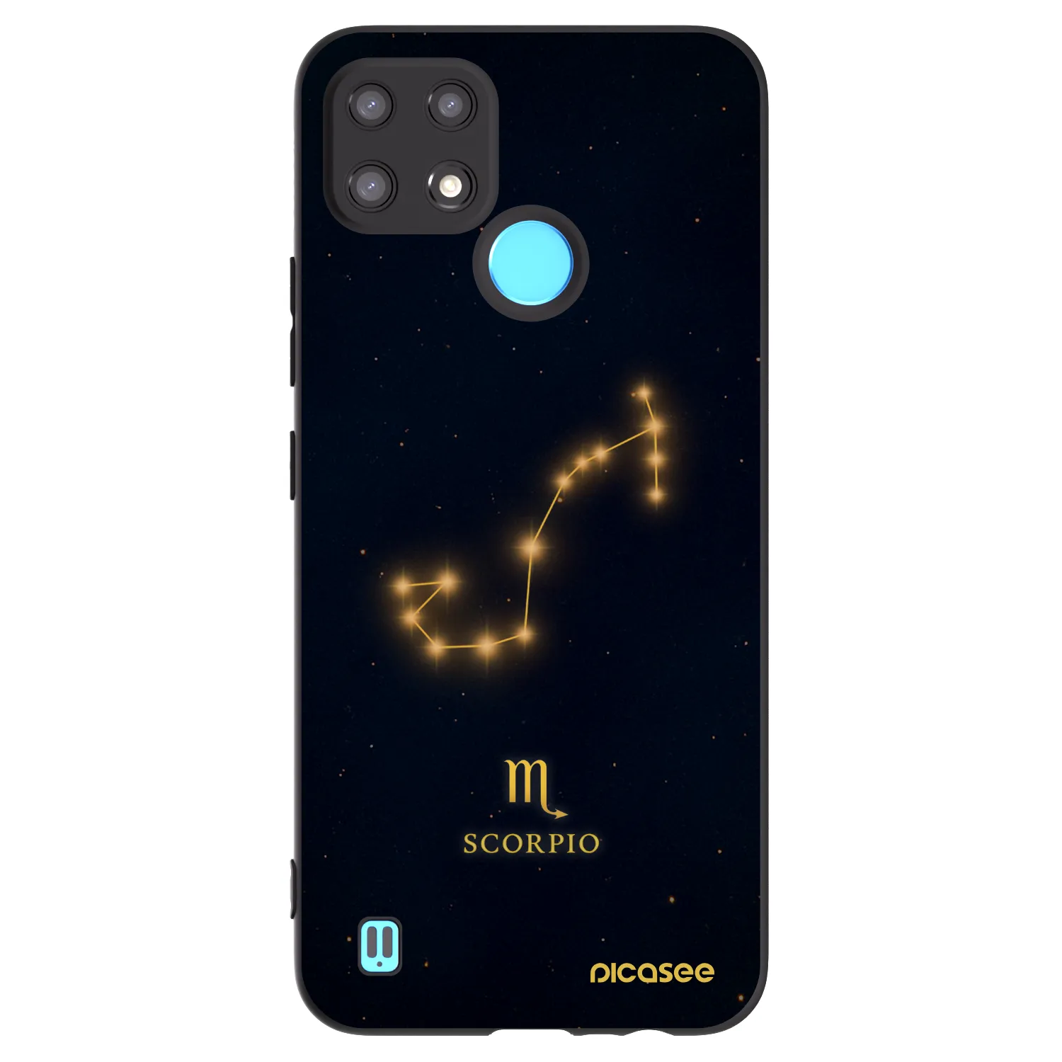 Picasee silikonski črni ovitek za Realme C21 - SCORPIO