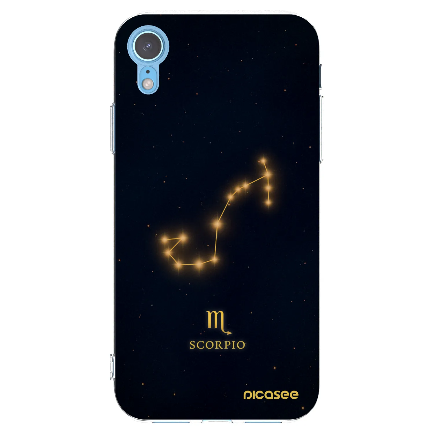 Picasee silikonski prozorni ovitek za Apple iPhone XR - SCORPIO