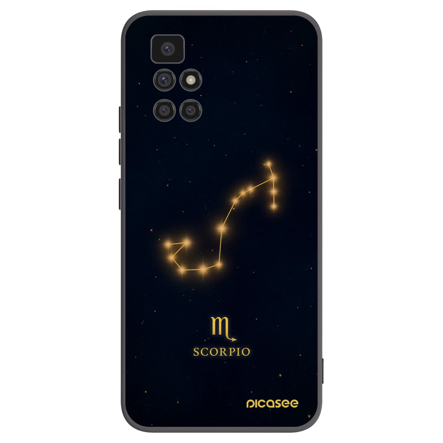 Picasee silikonski črni ovitek za Xiaomi Redmi 10 - SCORPIO