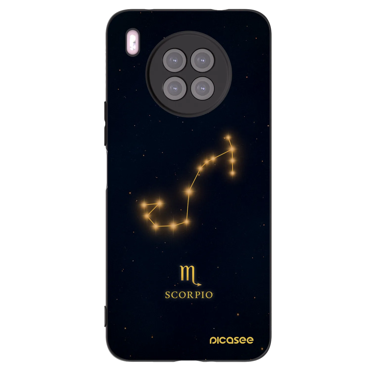 Picasee silikonski črni ovitek za Huawei Nova 8i - SCORPIO