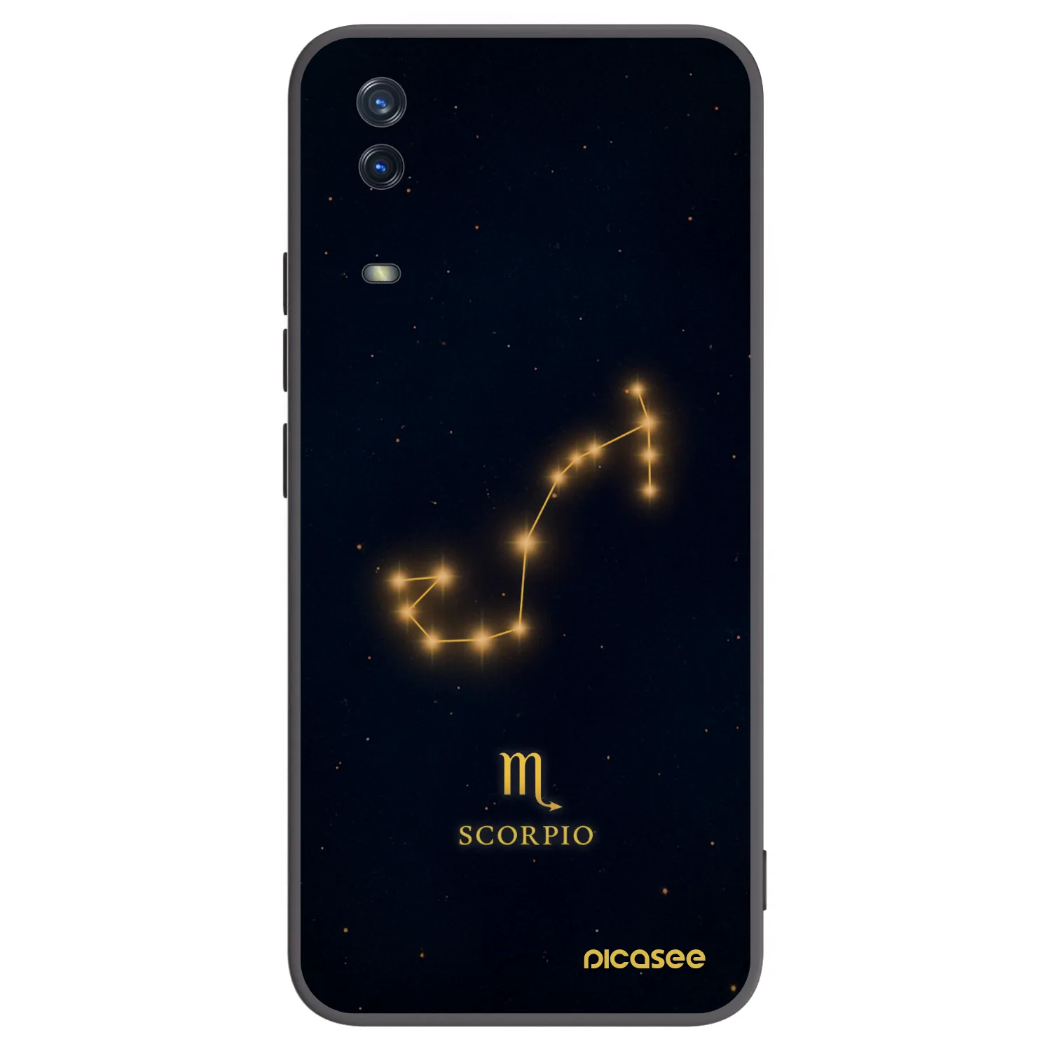 Picasee silikonski črni ovitek za Vivo Y11s - SCORPIO