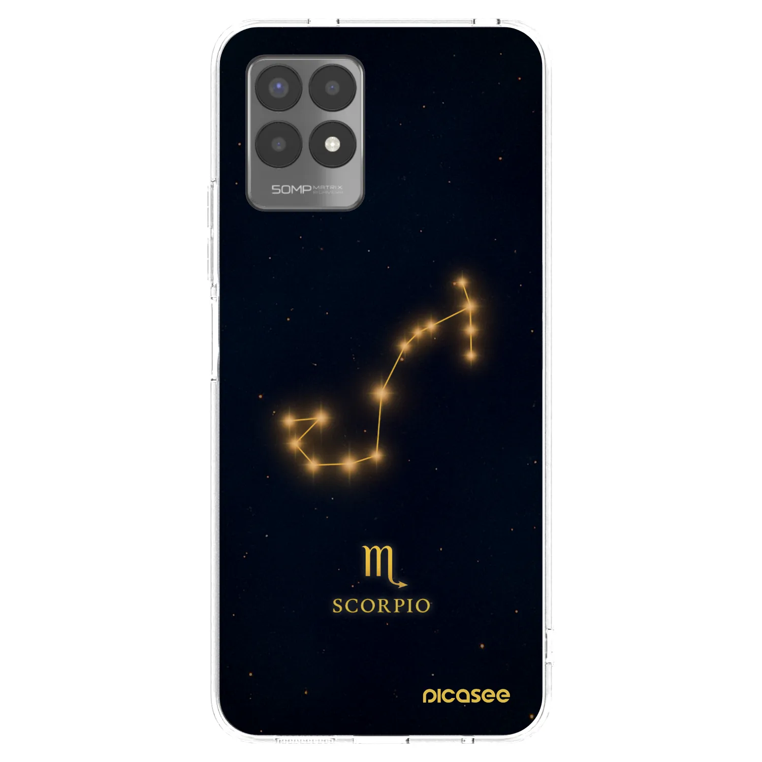 Picasee silikonski prozorni ovitek za Realme 8i - SCORPIO