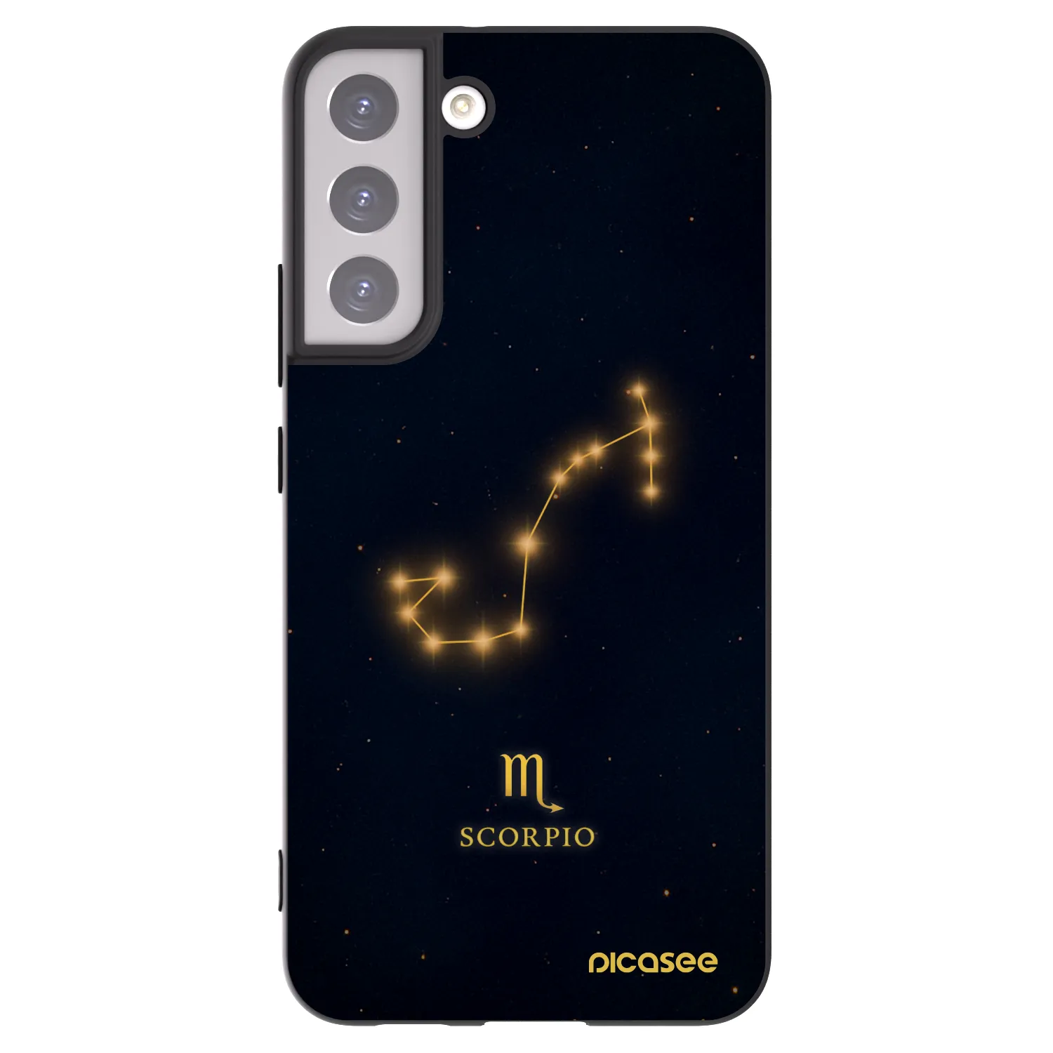 Picasee silikonski črni ovitek za Samsung Galaxy S22+ 5G - SCORPIO