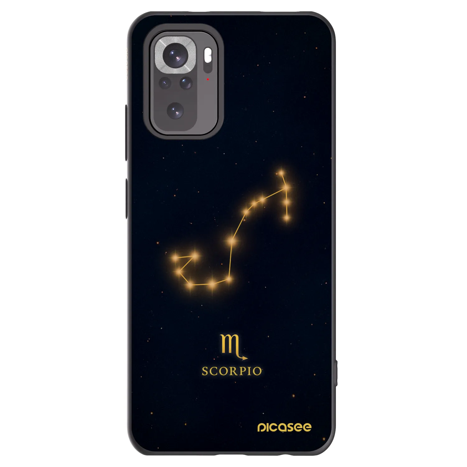 Picasee silikonski črni ovitek za Xiaomi Redmi Note 11S 4G - SCORPIO