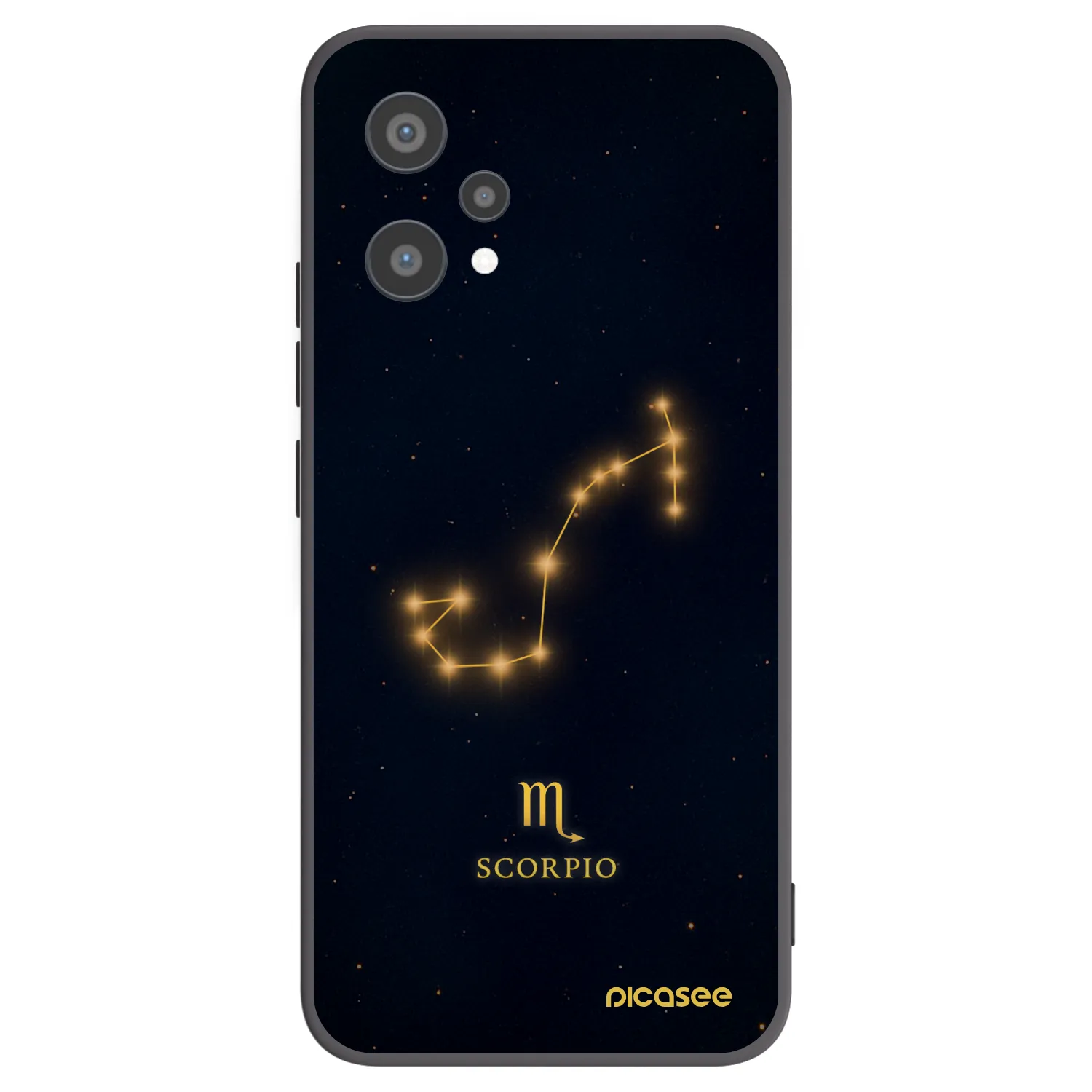 Picasee silikonski črni ovitek za Realme 9 Pro 5G - SCORPIO