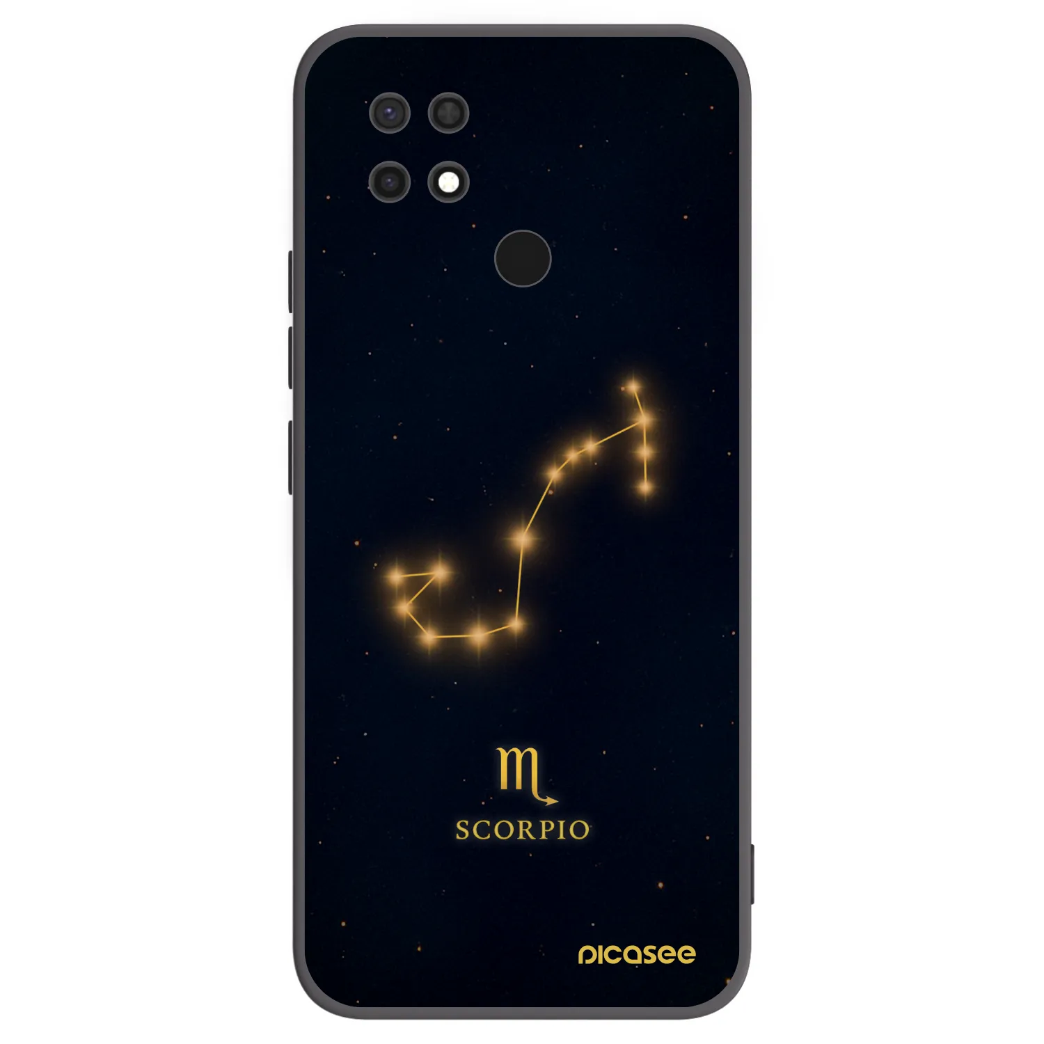 Picasee silikonski črni ovitek za Xiaomi Redmi 10C - SCORPIO