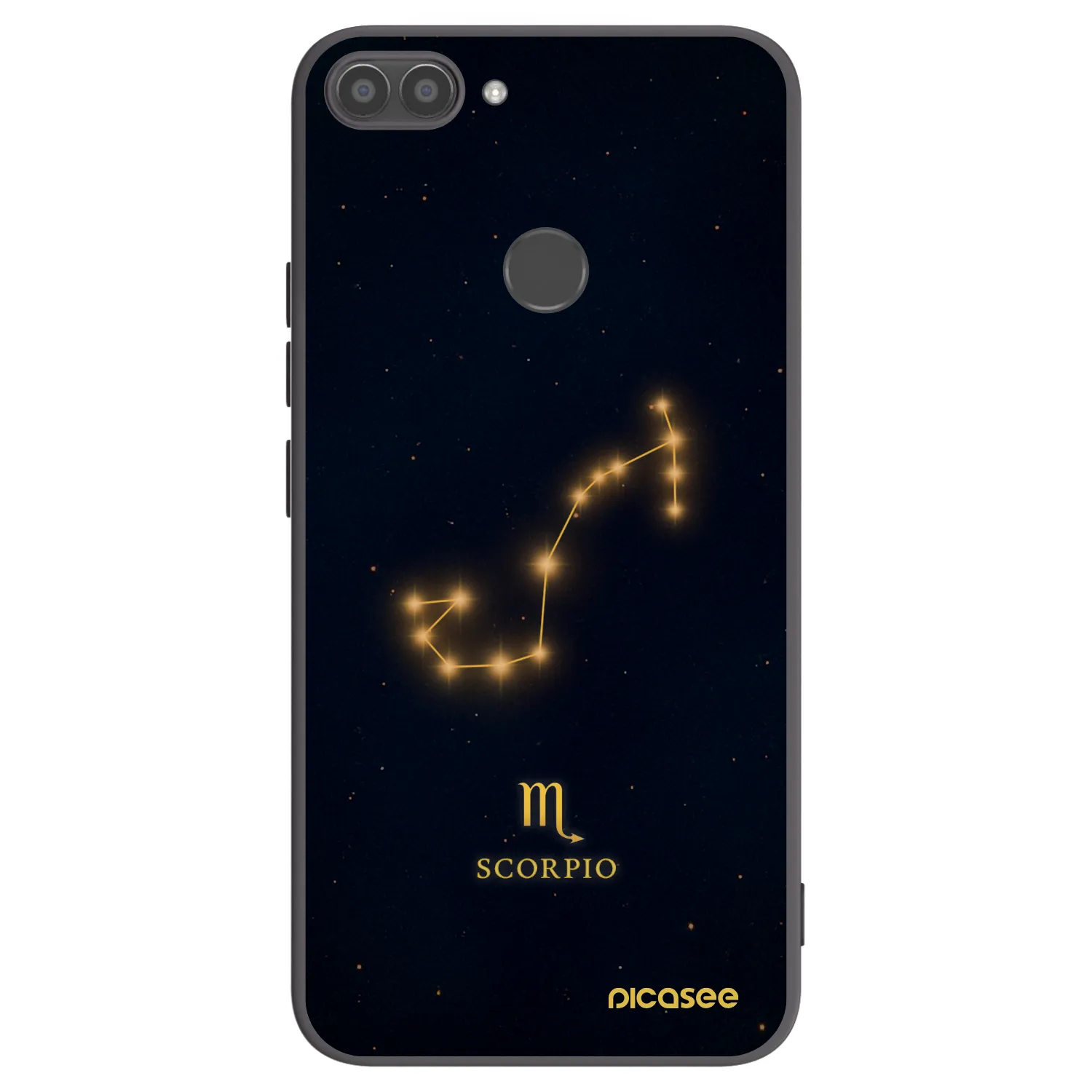 Picasee silikonski črni ovitek za Huawei P Smart - SCORPIO