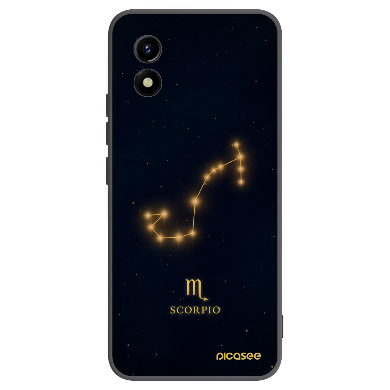 Picasee silikonski črni ovitek za Vivo Y01 - SCORPIO