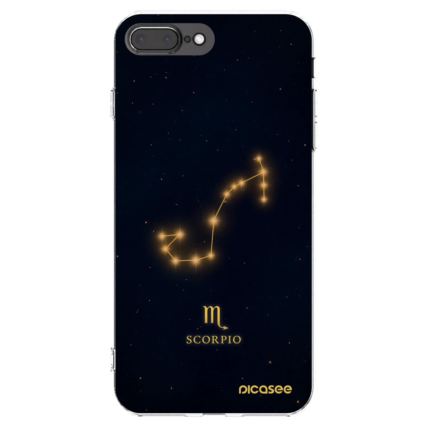 Picasee silikonski prozorni ovitek za Apple iPhone 8 Plus - SCORPIO