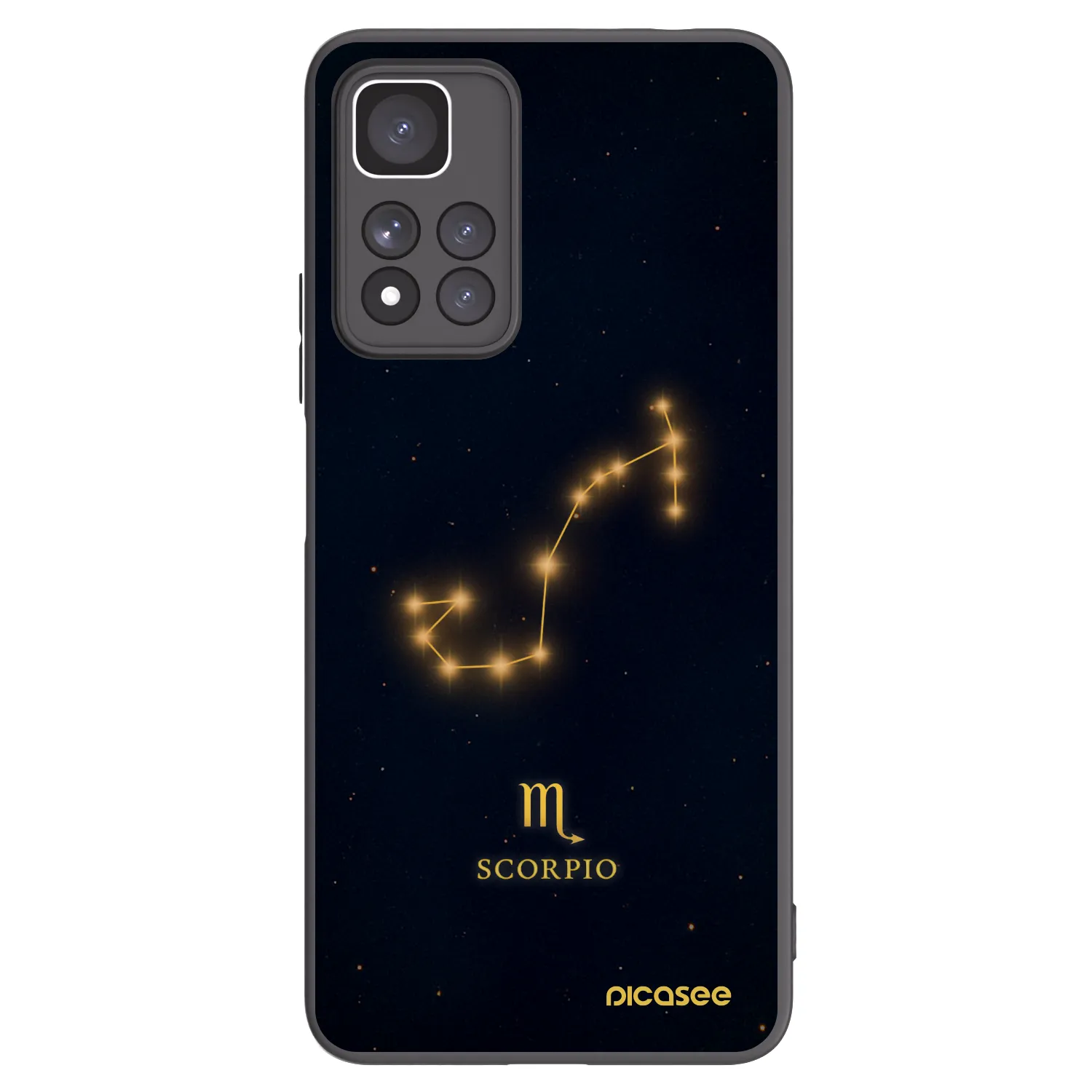 Picasee silikonski črni ovitek za Xiaomi Redmi Note 11 Pro+ 5G - SCORPIO