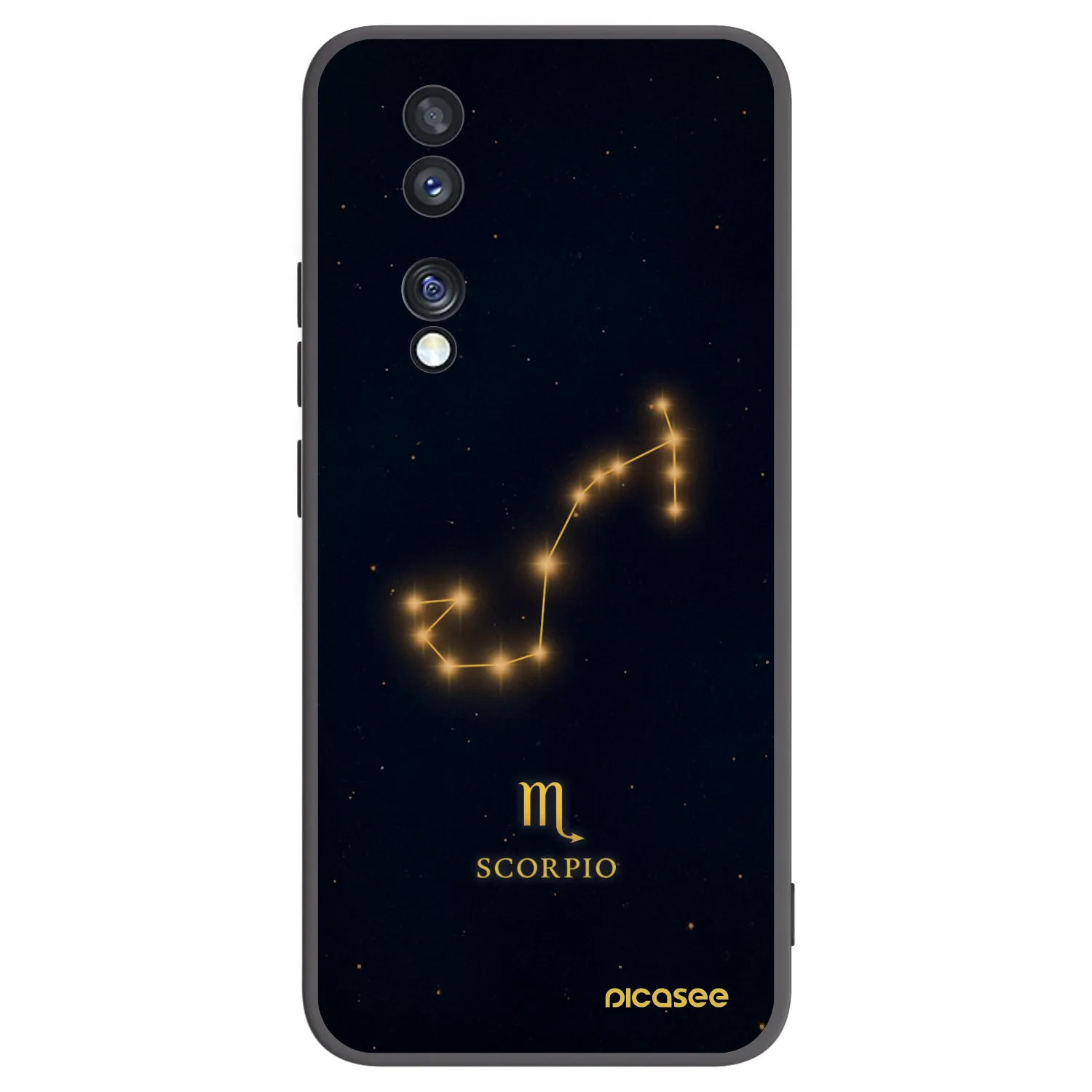 Picasee silikonski črni ovitek za Honor 70 - SCORPIO