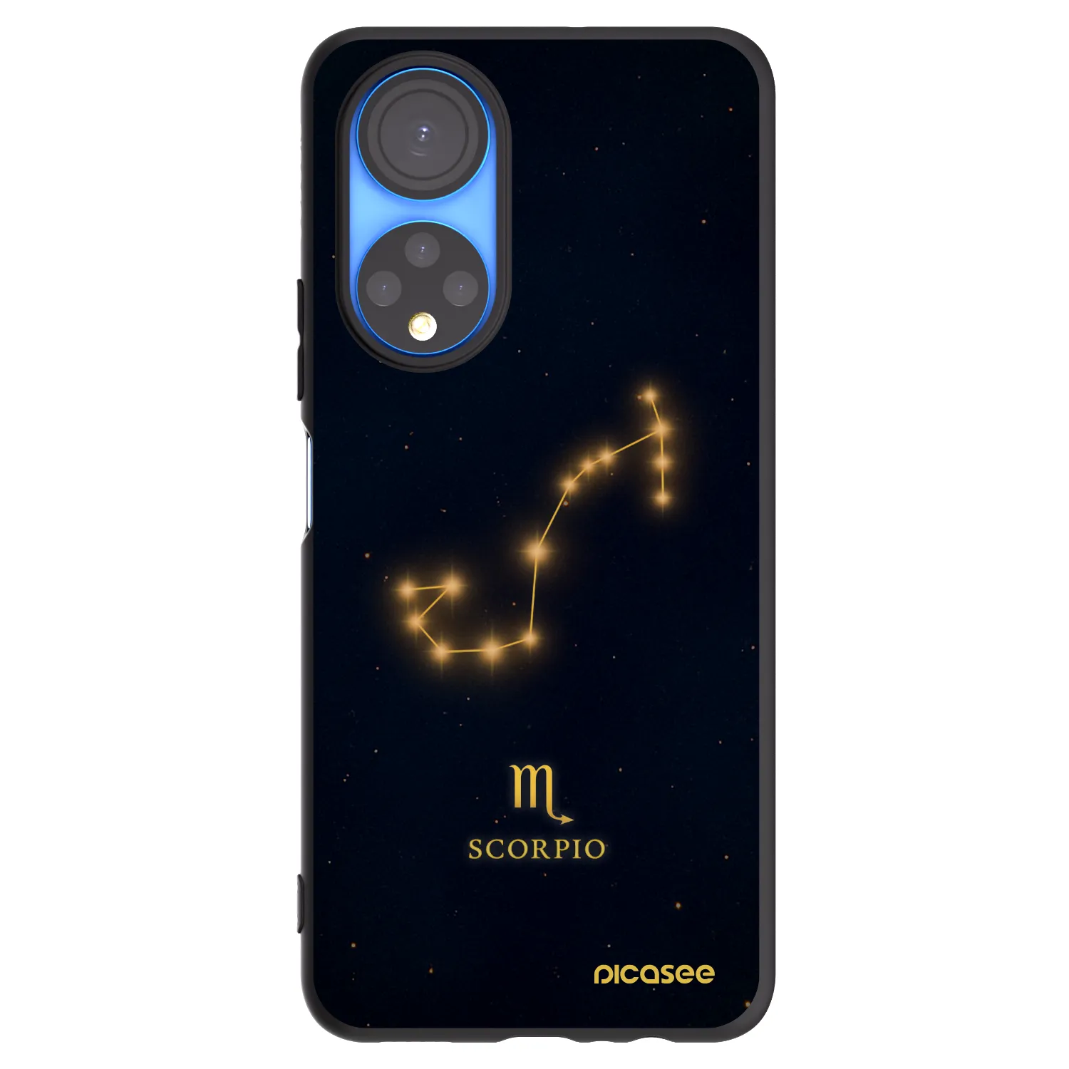 Picasee silikonski črni ovitek za Honor X7 - SCORPIO