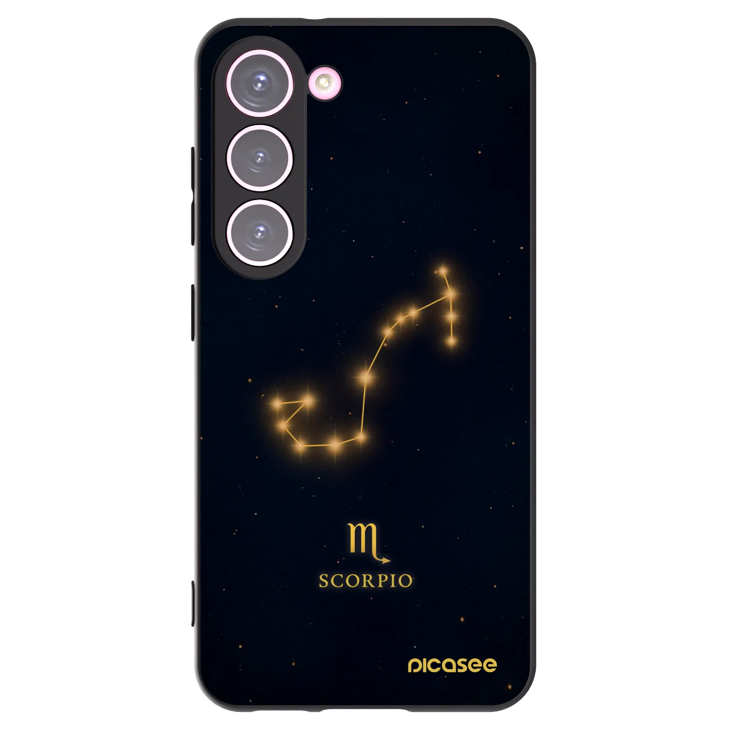 Picasee silikonski črni ovitek za Samsung Galaxy S23 5G - SCORPIO