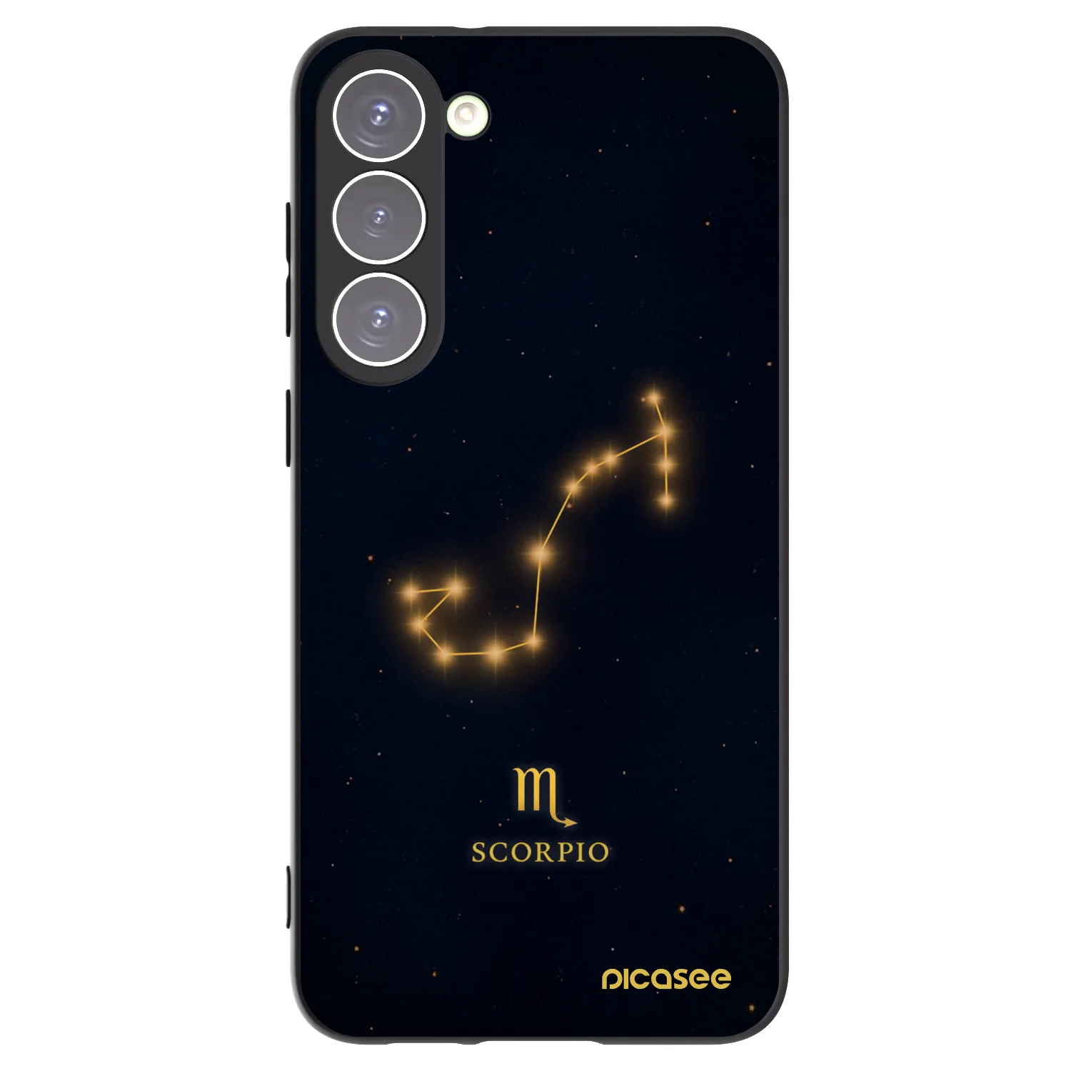 Picasee silikonski črni ovitek za Samsung Galaxy S23+ 5G - SCORPIO