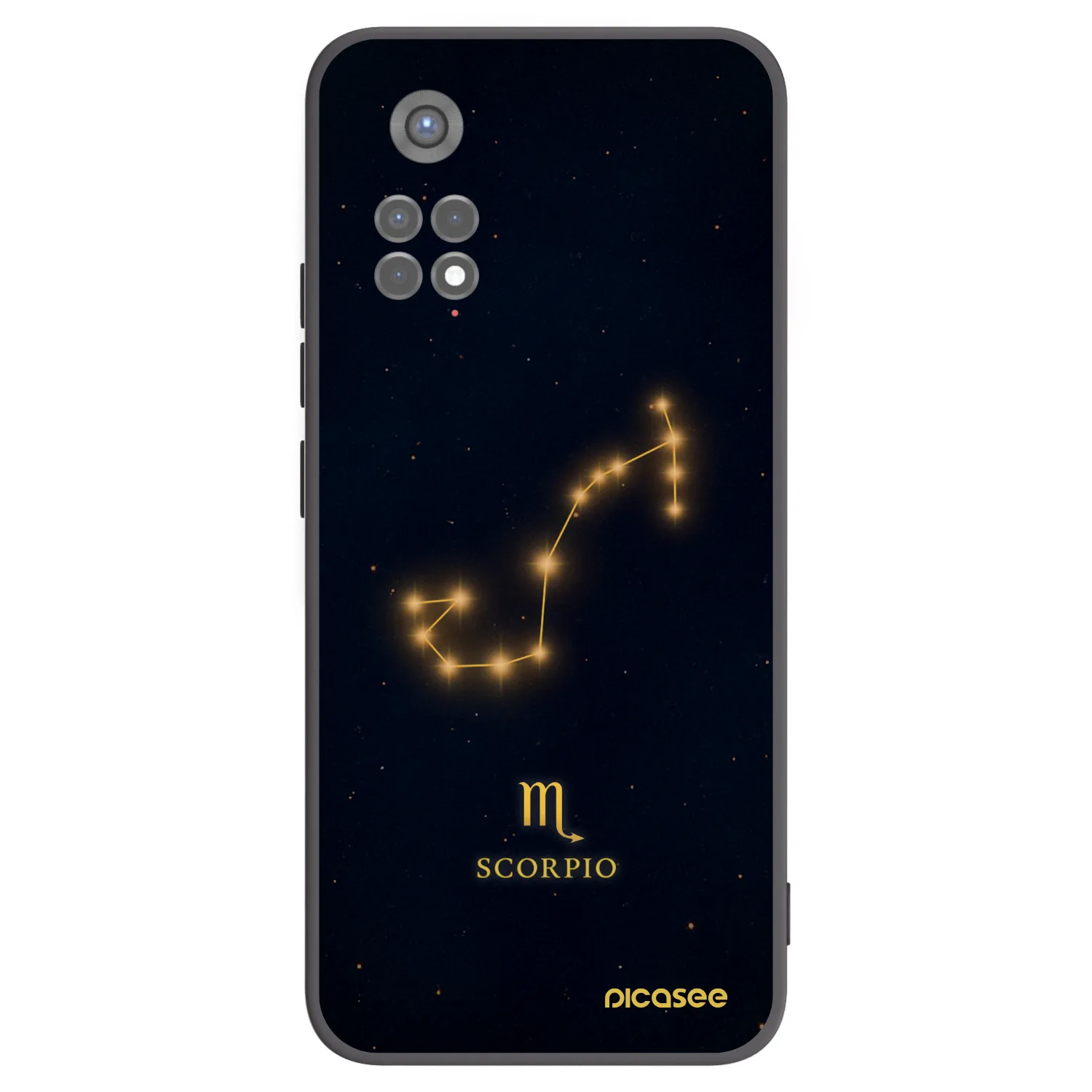 Picasee silikonski črni ovitek za Xiaomi Redmi Note 11S 5G - SCORPIO