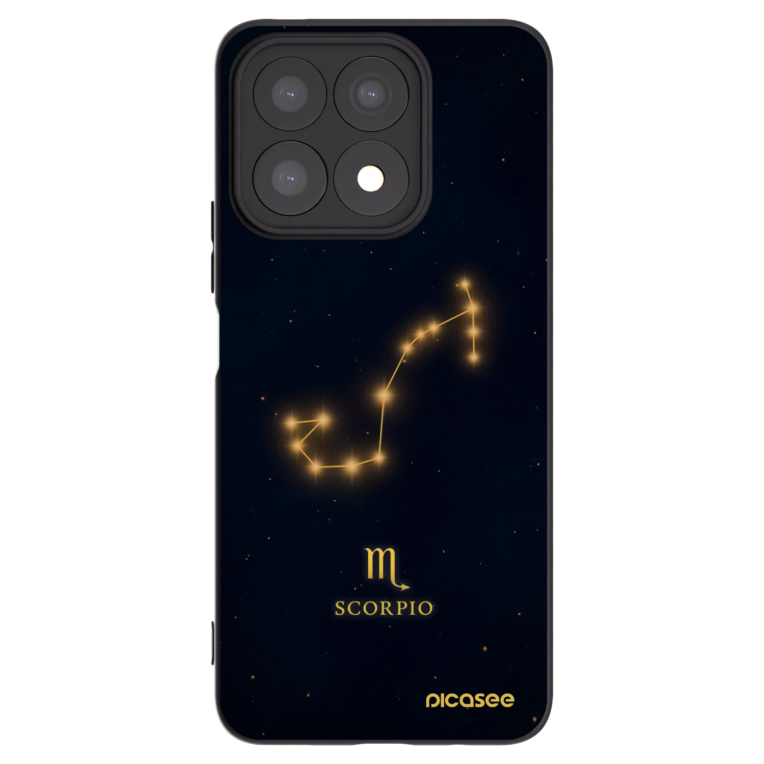 Picasee silikonski črni ovitek za Honor X8a - SCORPIO