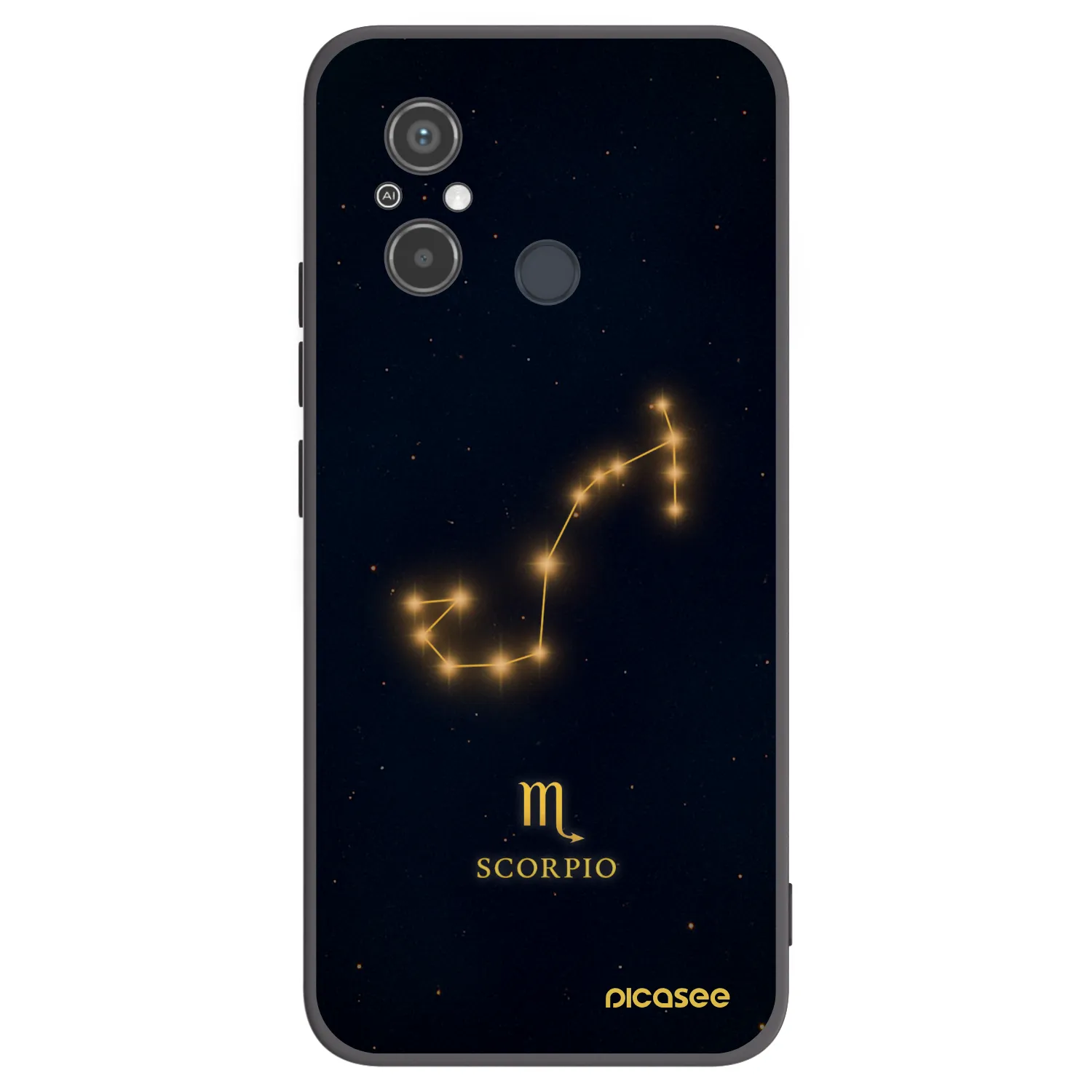 Picasee silikonski črni ovitek za Xiaomi Redmi 12C - SCORPIO