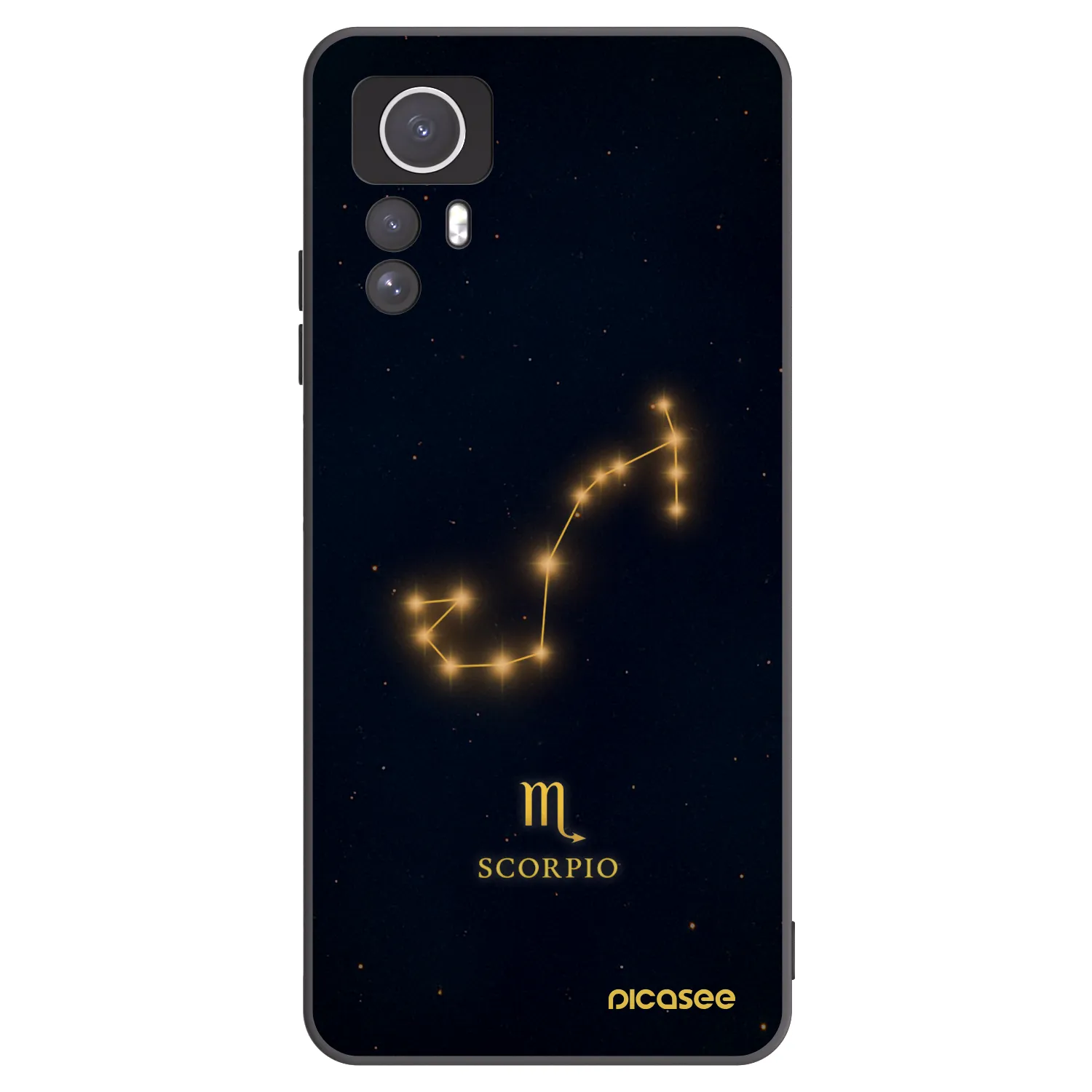 Picasee silikonski črni ovitek za Xiaomi Redmi Note 12S - SCORPIO
