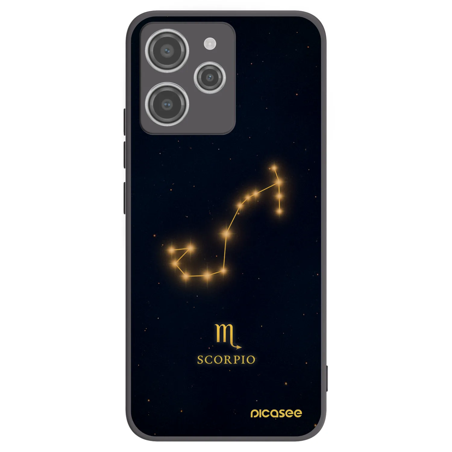 Picasee silikonski črni ovitek za Xiaomi Redmi 12 4G - SCORPIO