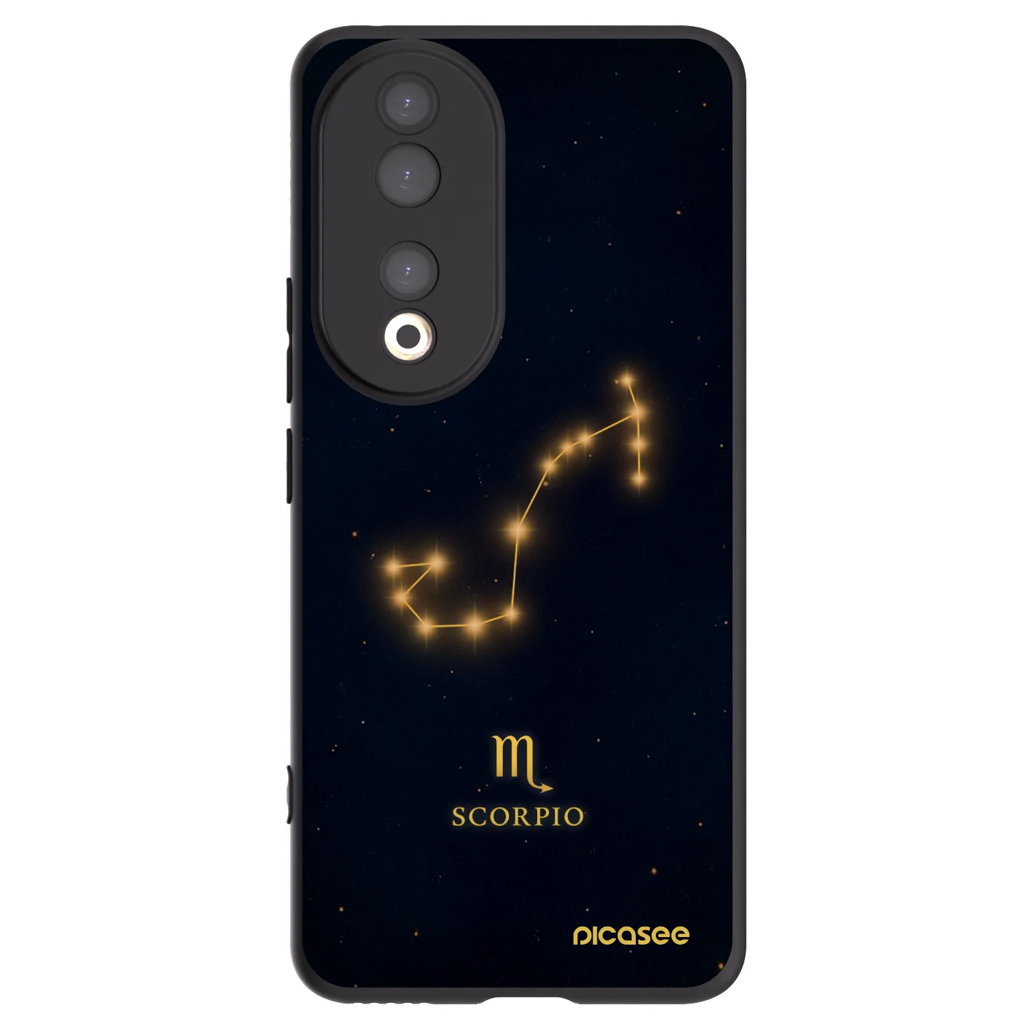 Picasee silikonski črni ovitek za Honor 90 5G - SCORPIO
