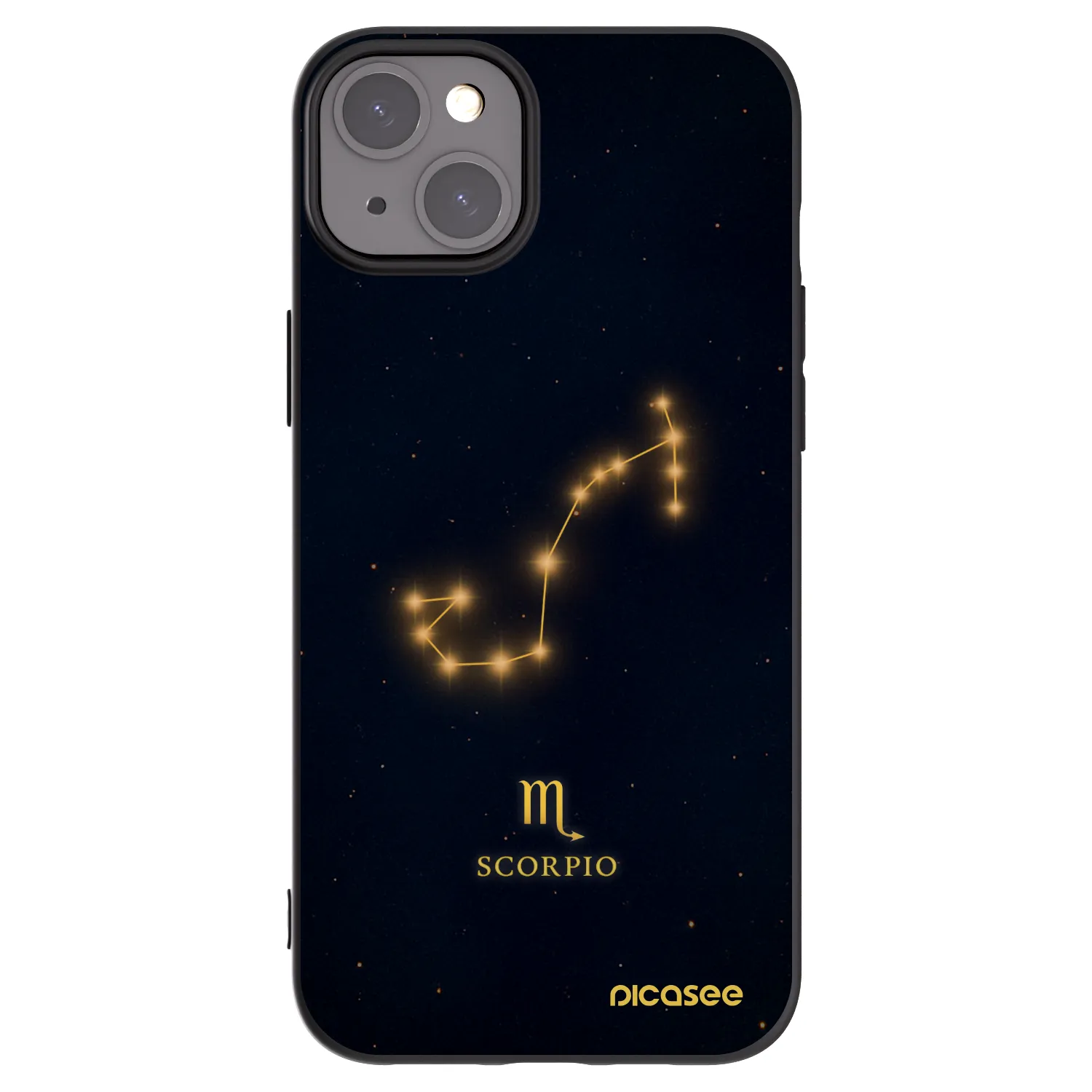 Picasee silikonski črni ovitek za Apple iPhone 15 Plus - SCORPIO