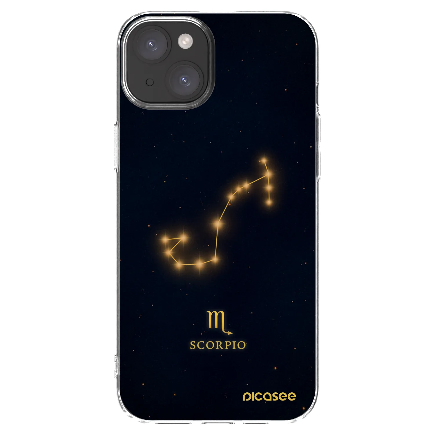 Picasee silikonski prozorni ovitek za Apple iPhone 15 Plus - SCORPIO