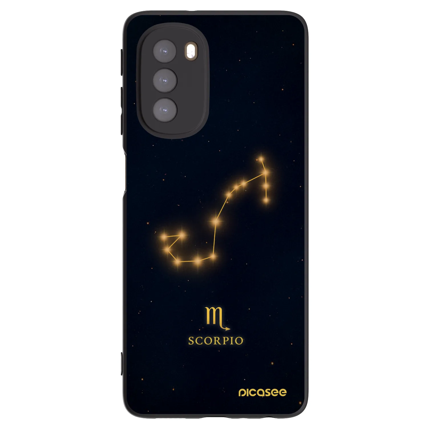 Picasee silikonski črni ovitek za Motorola Moto G51 - SCORPIO