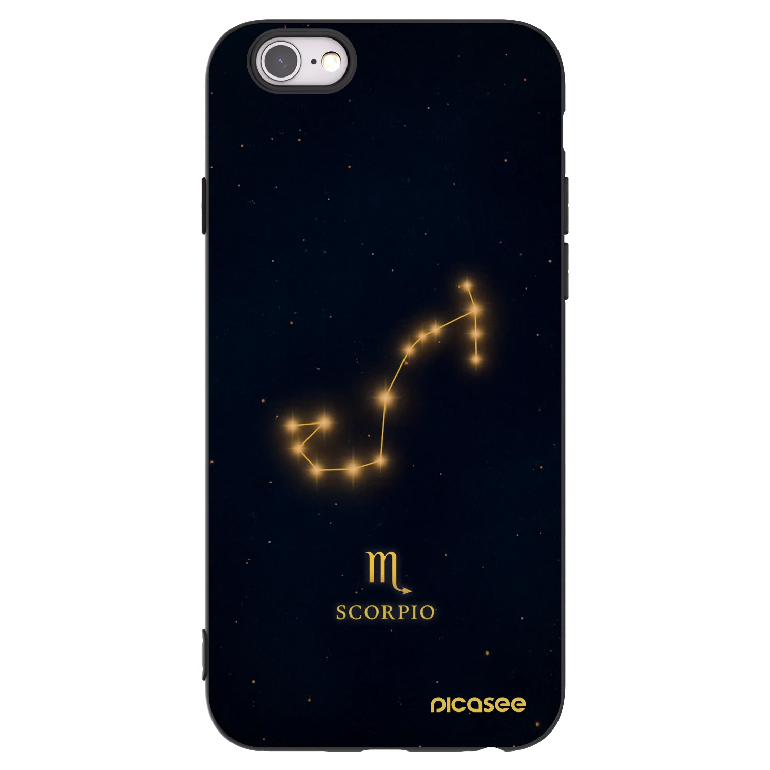 Picasee silikonski črni ovitek za Apple iPhone 6/6S - SCORPIO