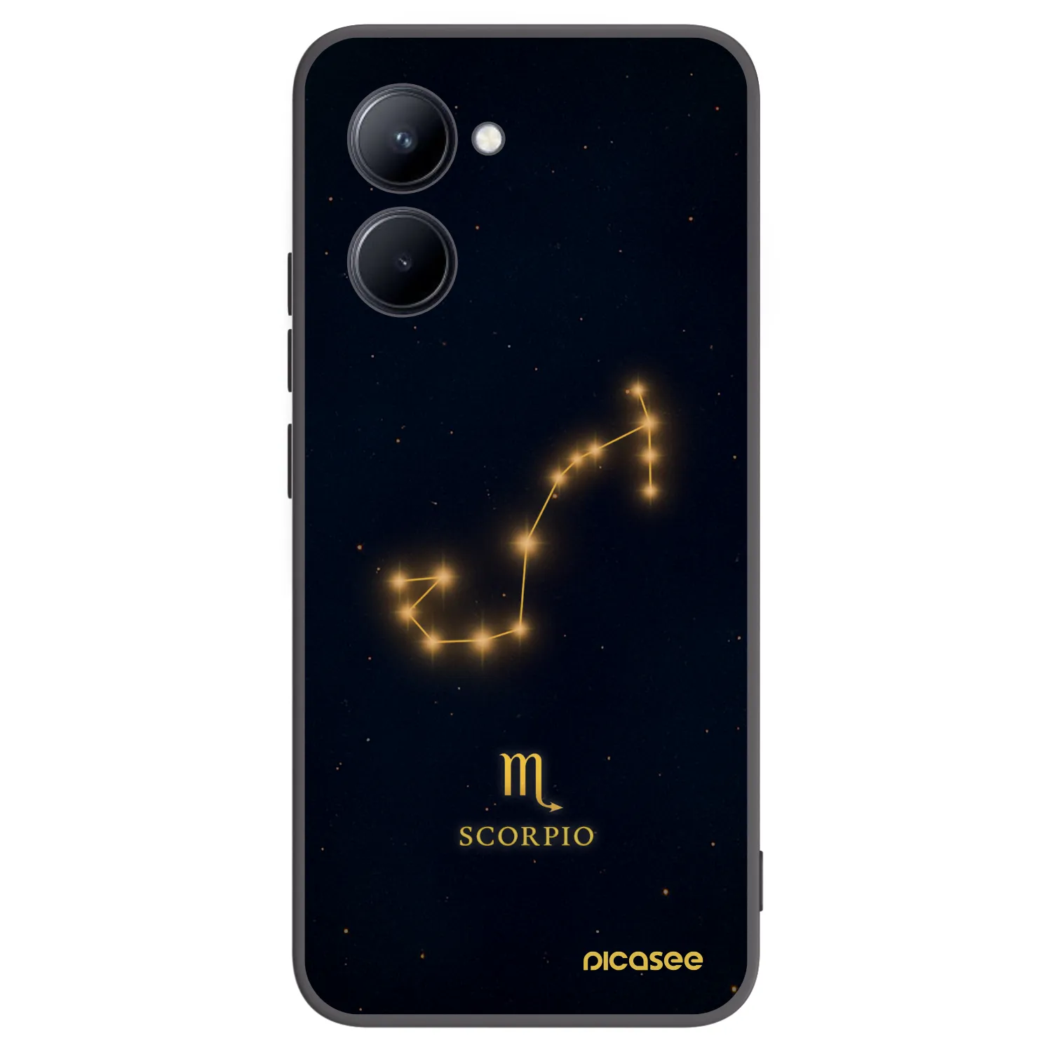 Picasee silikonski črni ovitek za Realme C33 (2023) - SCORPIO