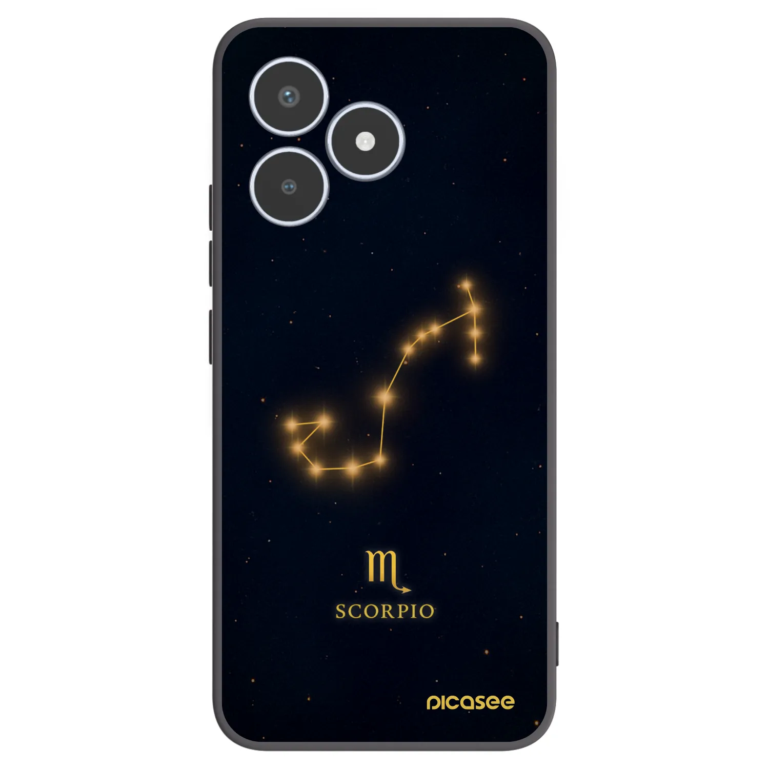 Picasee silikonski črni ovitek za Realme C53 - SCORPIO