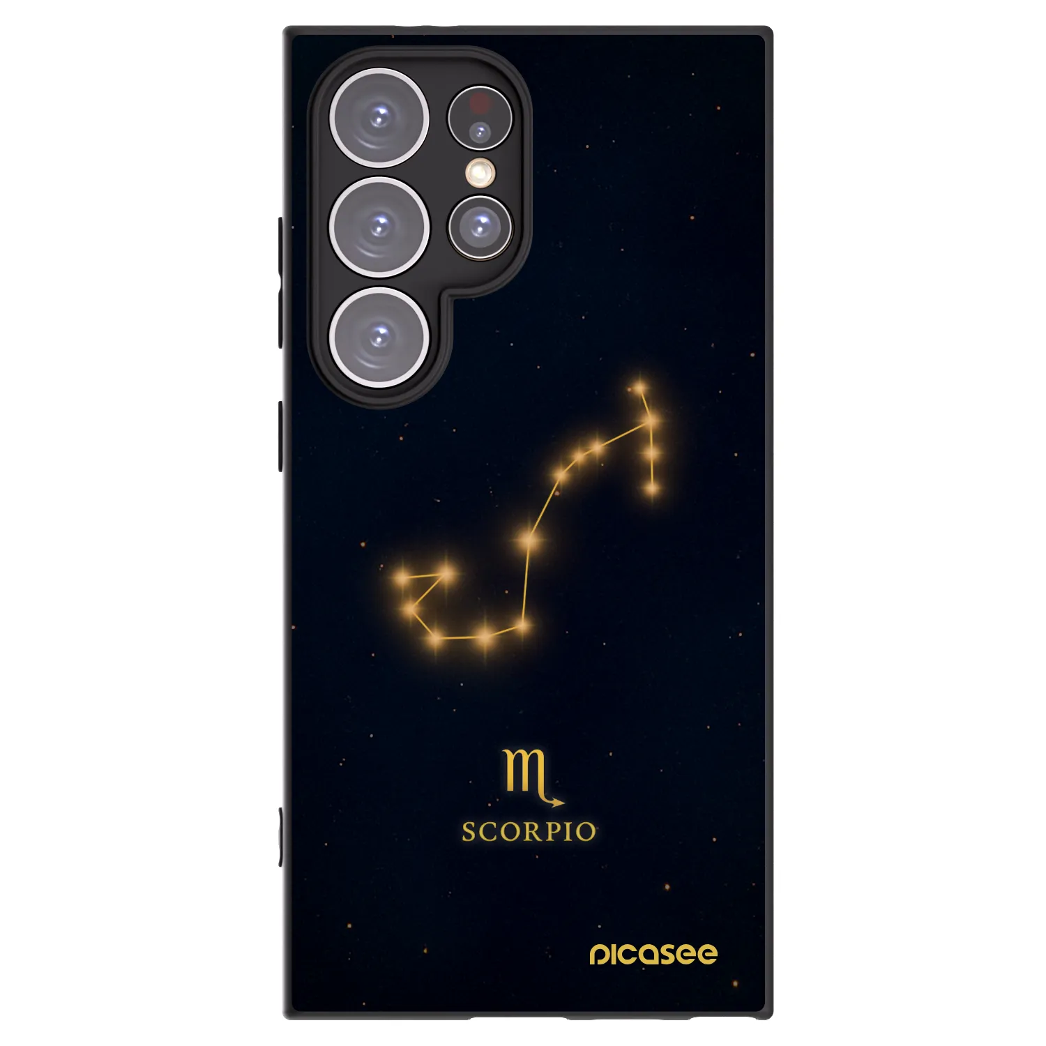 Picasee silikonski črni ovitek za Samsung Galaxy S24 Ultra S928B 5G - SCORPIO