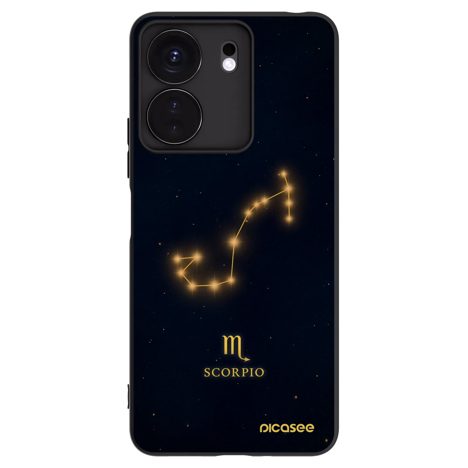 Picasee silikonski črni ovitek za Xiaomi Redmi 13C 4G - SCORPIO