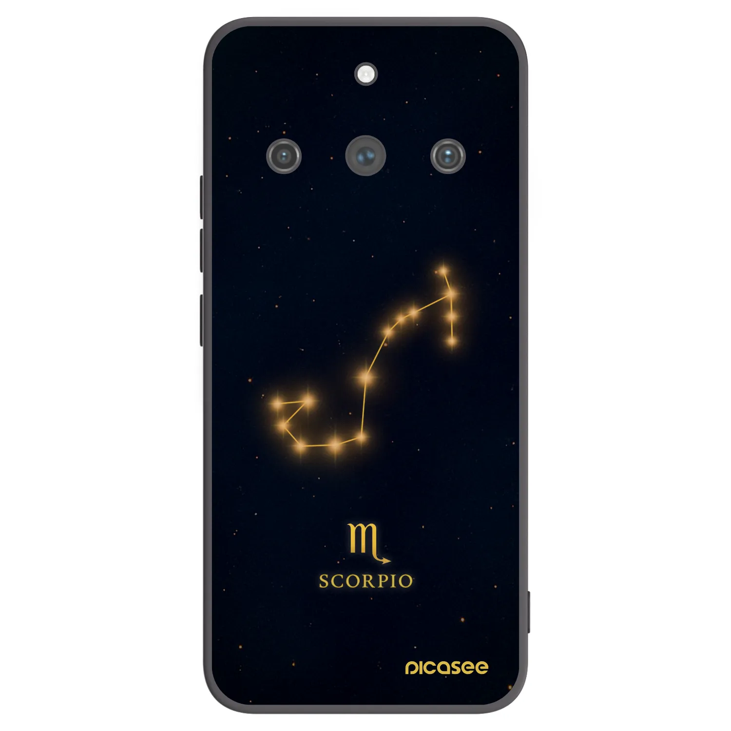 Picasee silikonski črni ovitek za Realme 11 Pro+ - SCORPIO