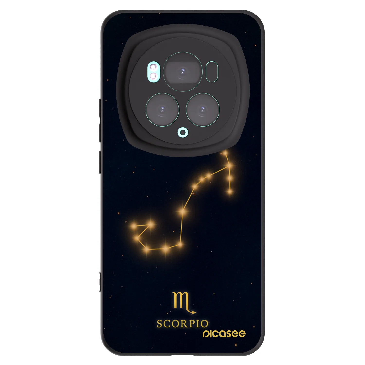 Picasee silikonski črni ovitek za Honor Magic6 Pro - SCORPIO