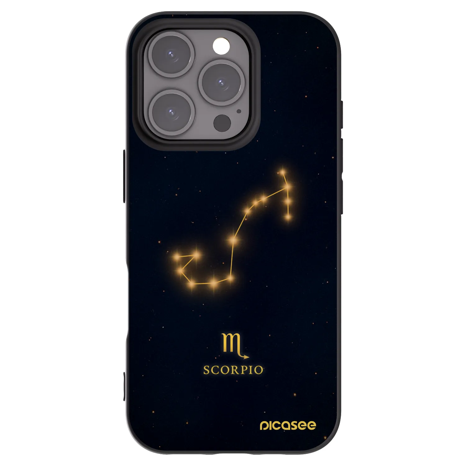 Picasee silikonski črni ovitek za Apple iPhone 16 Pro - SCORPIO