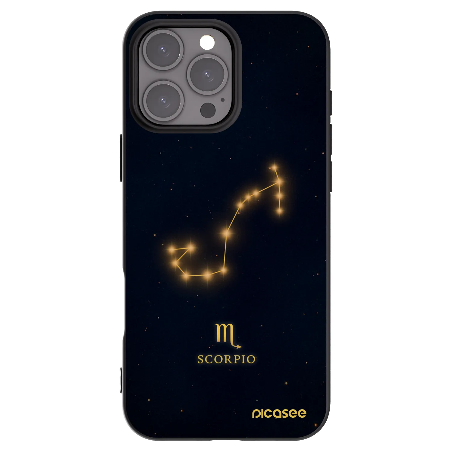 Picasee silikonski črni ovitek za Apple iPhone 16 Pro Max - SCORPIO
