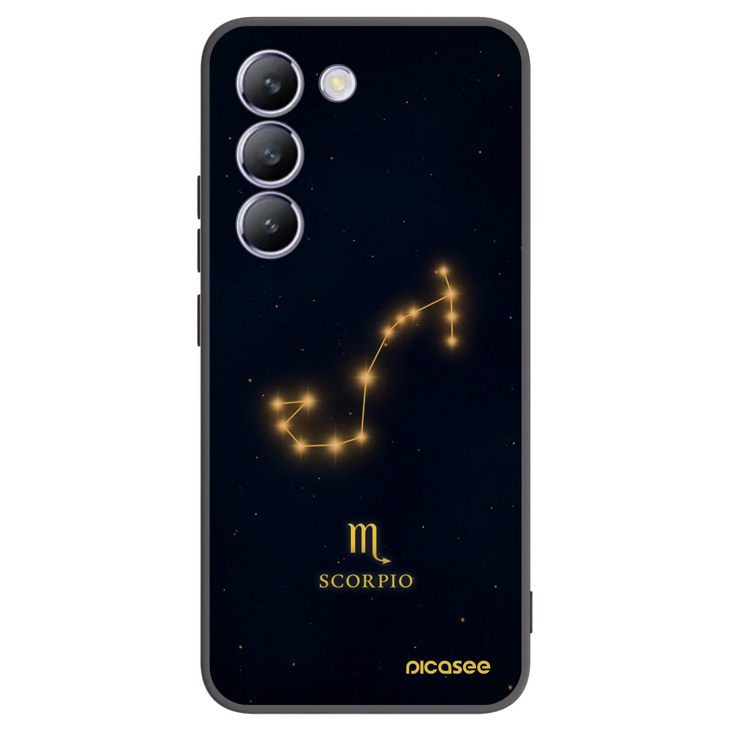 Picasee silikonski črni ovitek za Vivo V40 SE 5G - SCORPIO