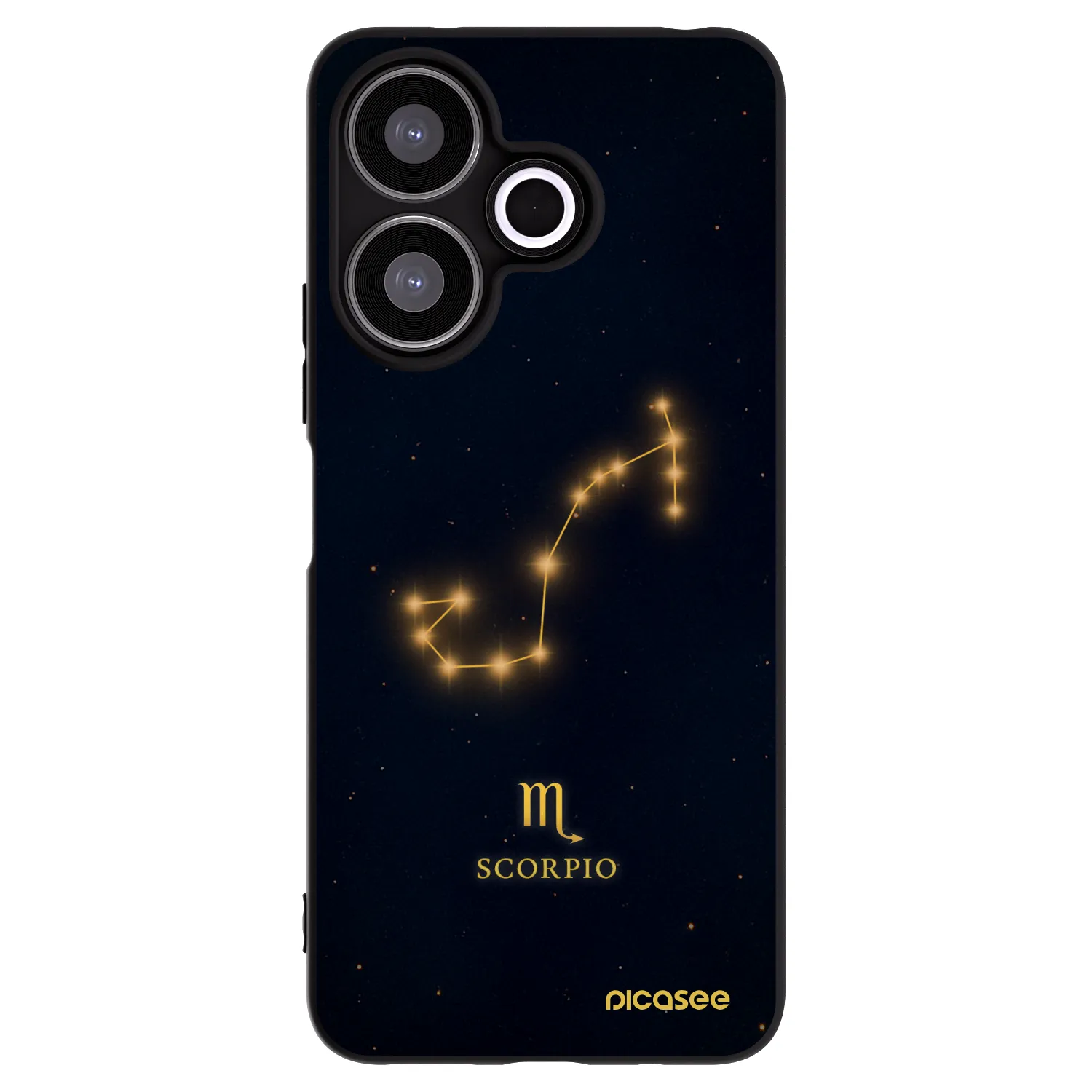 Picasee silikonski črni ovitek za Xiaomi Redmi 13 4G - SCORPIO