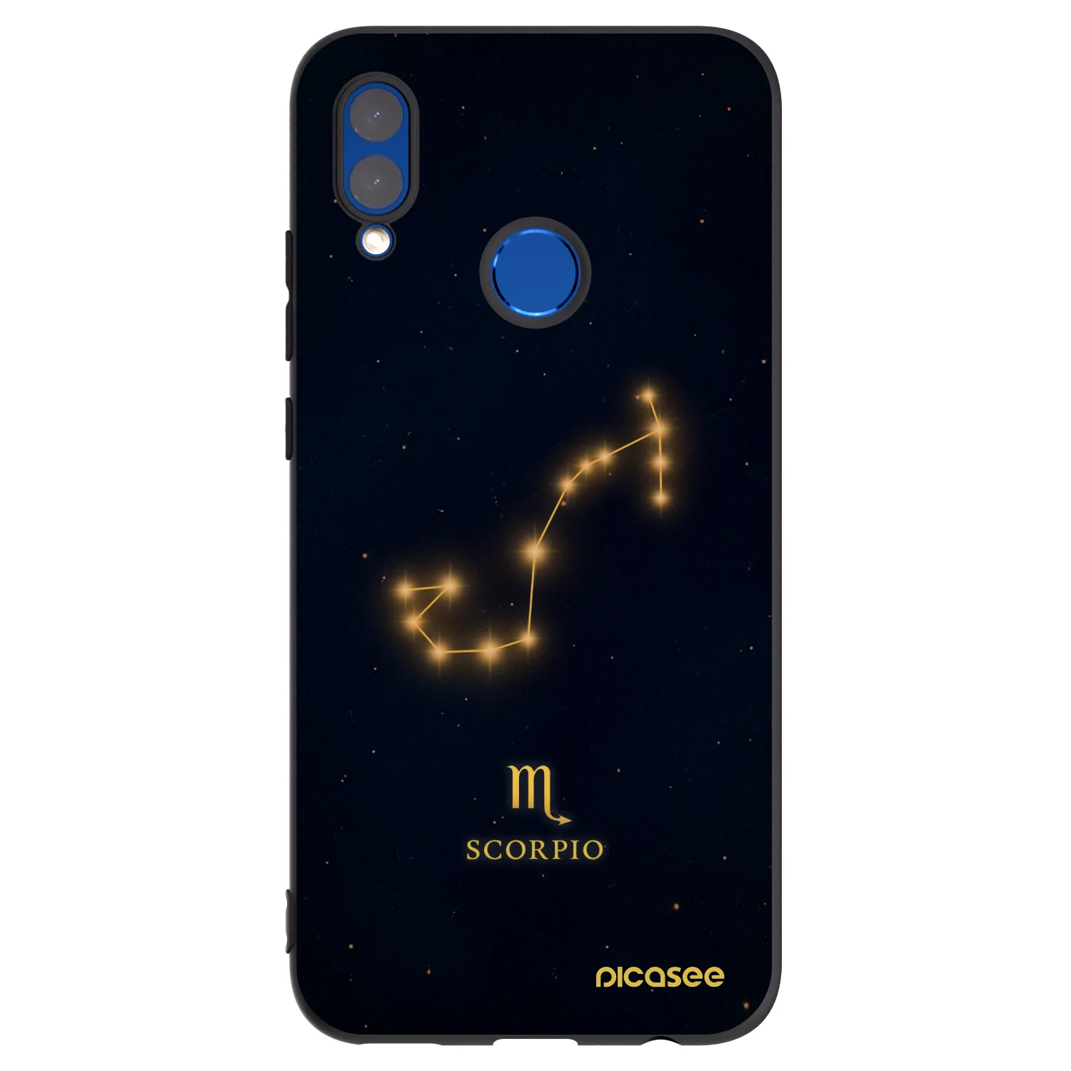 Picasee silikonski črni ovitek za Huawei P Smart 2019 - SCORPIO