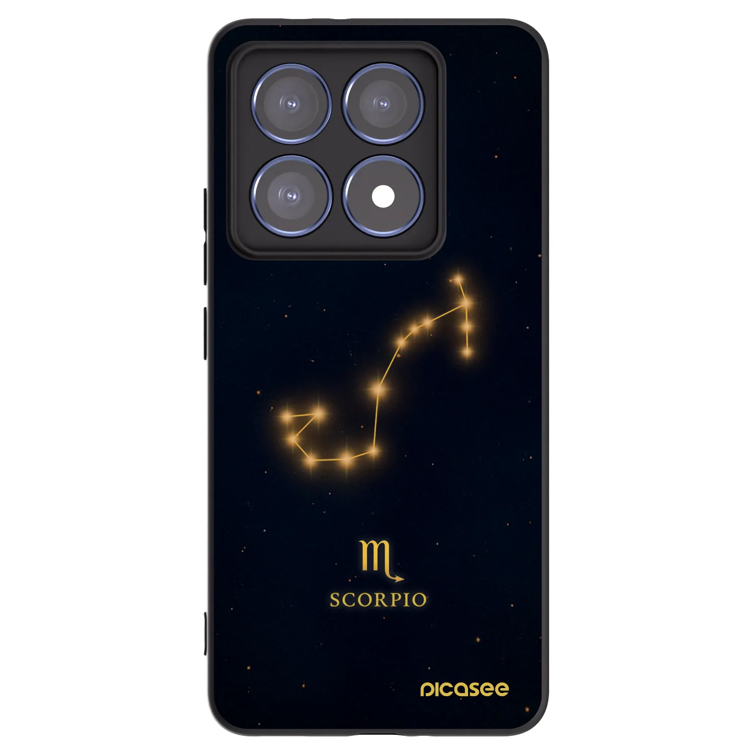 Picasee silikonski črni ovitek za Xiaomi 14T Pro - SCORPIO