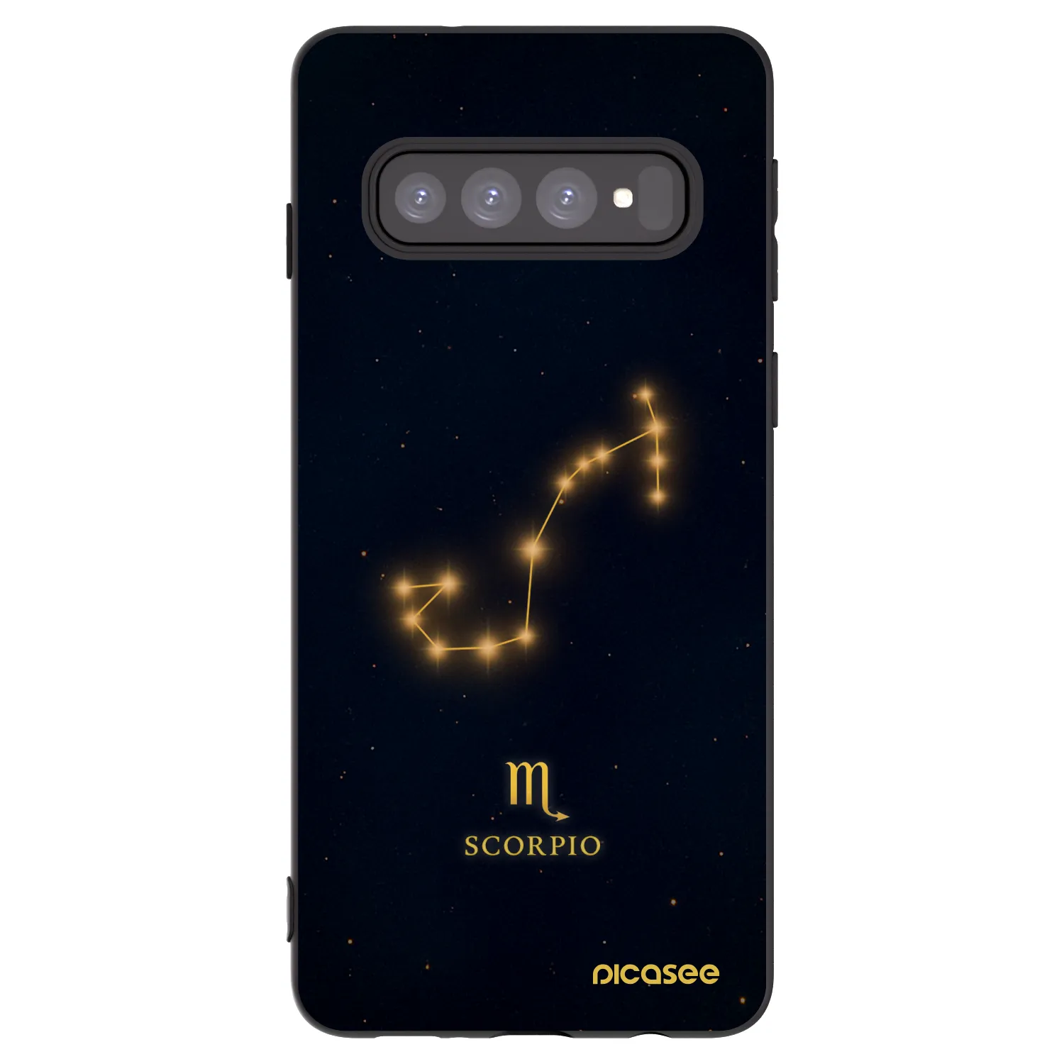 Picasee silikonski črni ovitek za Samsung Galaxy S10 G973 - SCORPIO