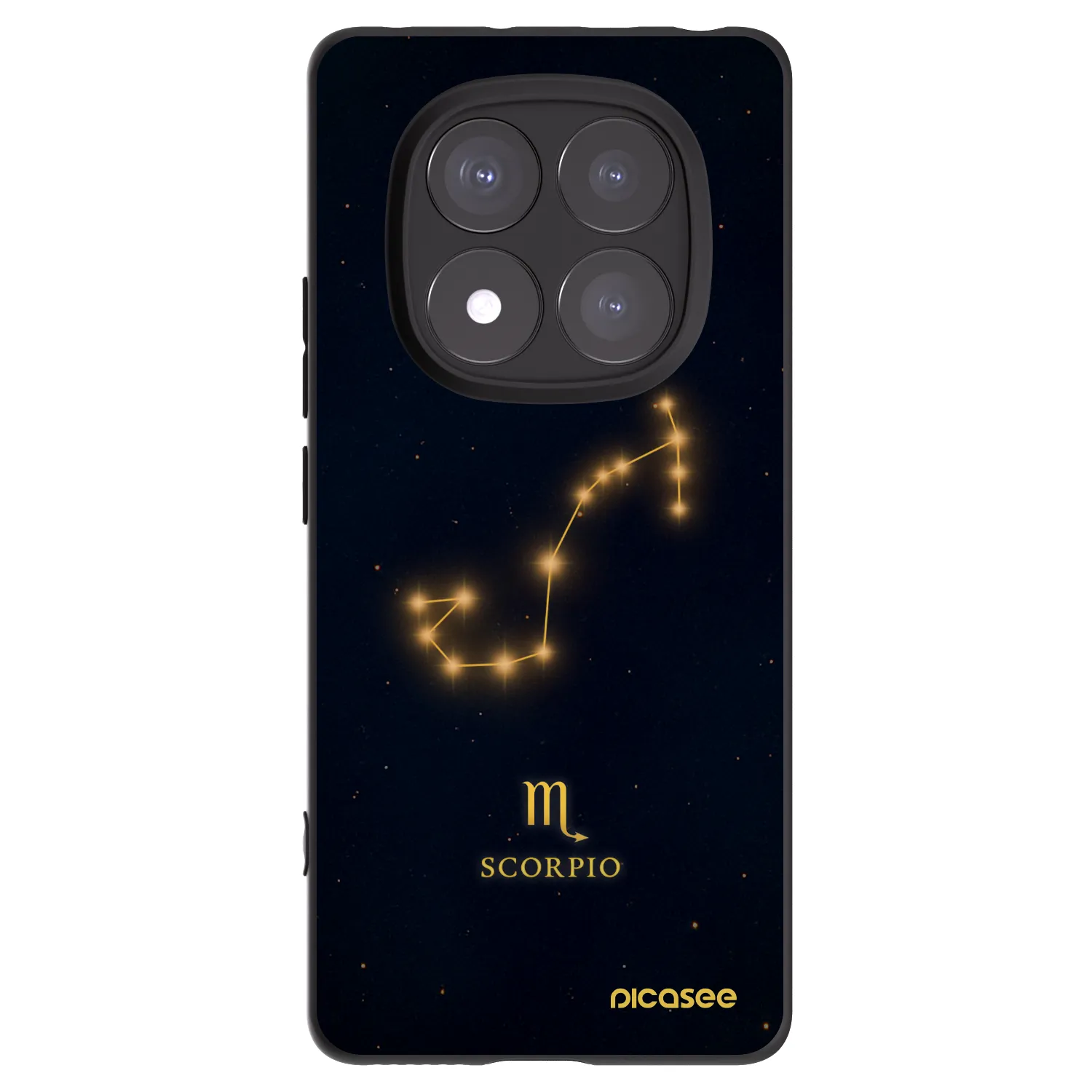 Picasee silikonski črni ovitek za Xiaomi Redmi Note 14 Pro+ 5G - SCORPIO