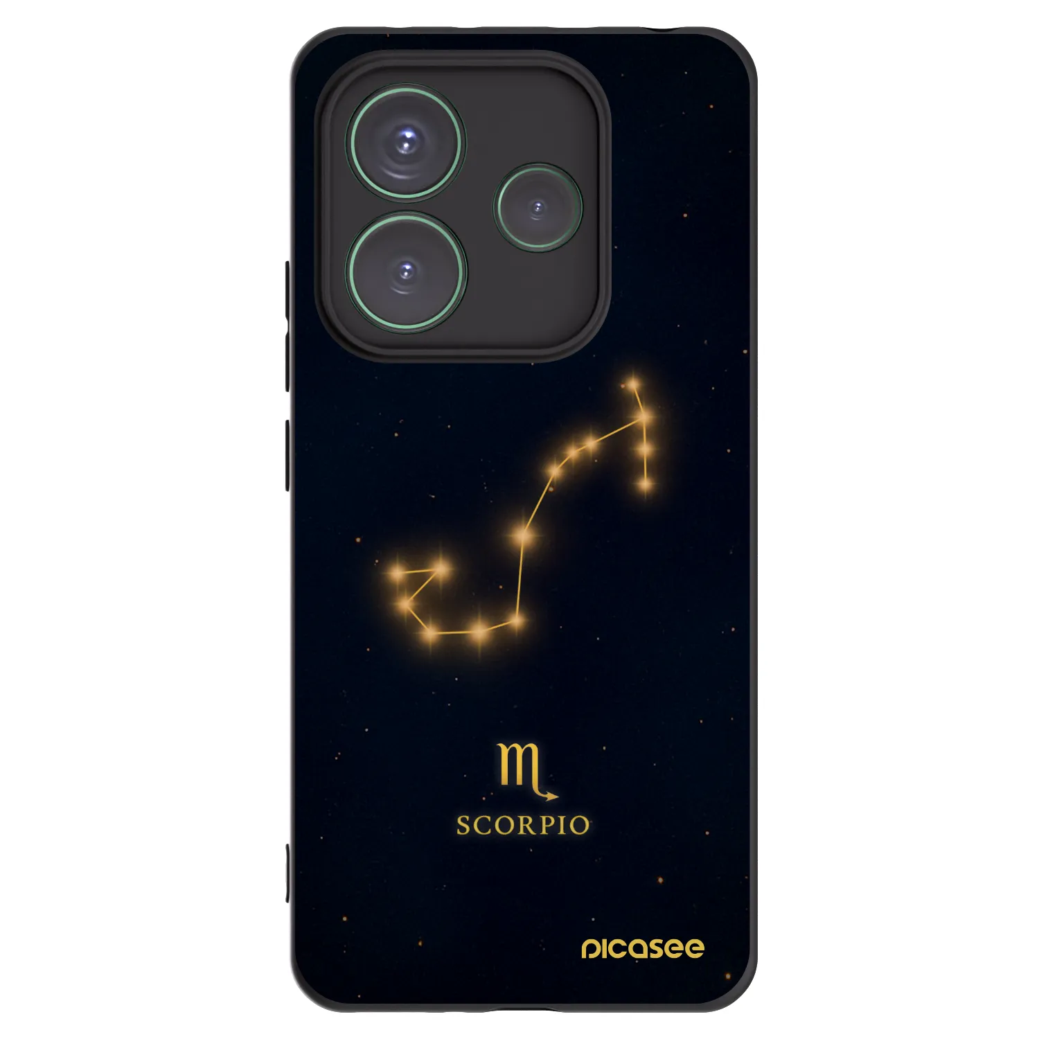 Picasee silikonski črni ovitek za Xiaomi Redmi Note 14 5G - SCORPIO