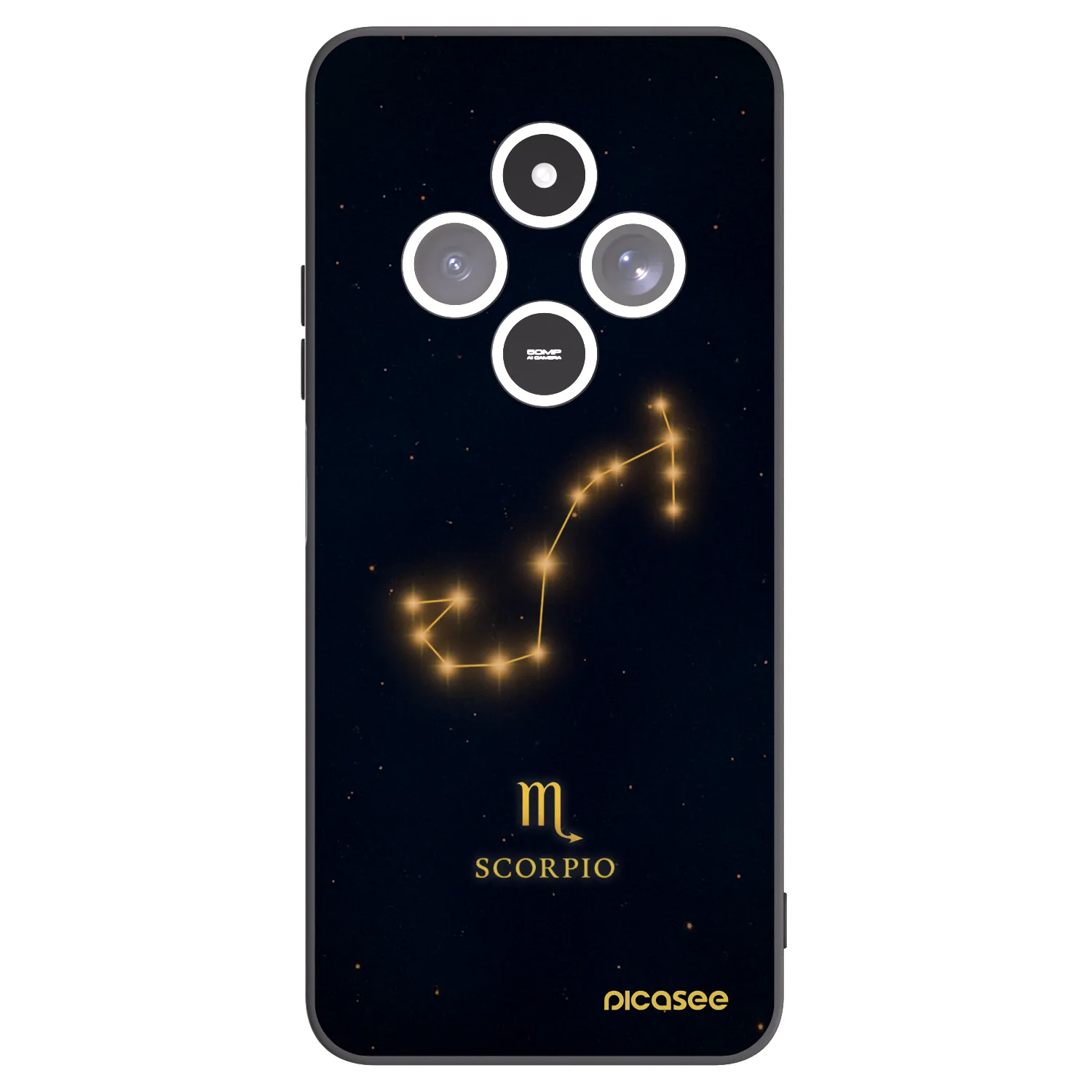 Picasee silikonski črni ovitek za Xiaomi Redmi 14C - SCORPIO
